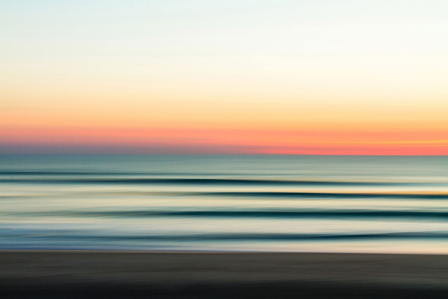 Tableau contemporain sunset lines, HEXOA
