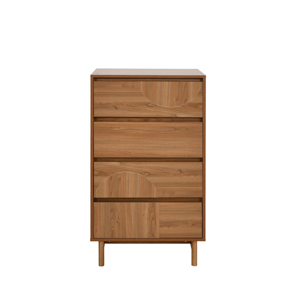 Commode 4 tiroirs en bois L60cm- ABBY, DRAWER
