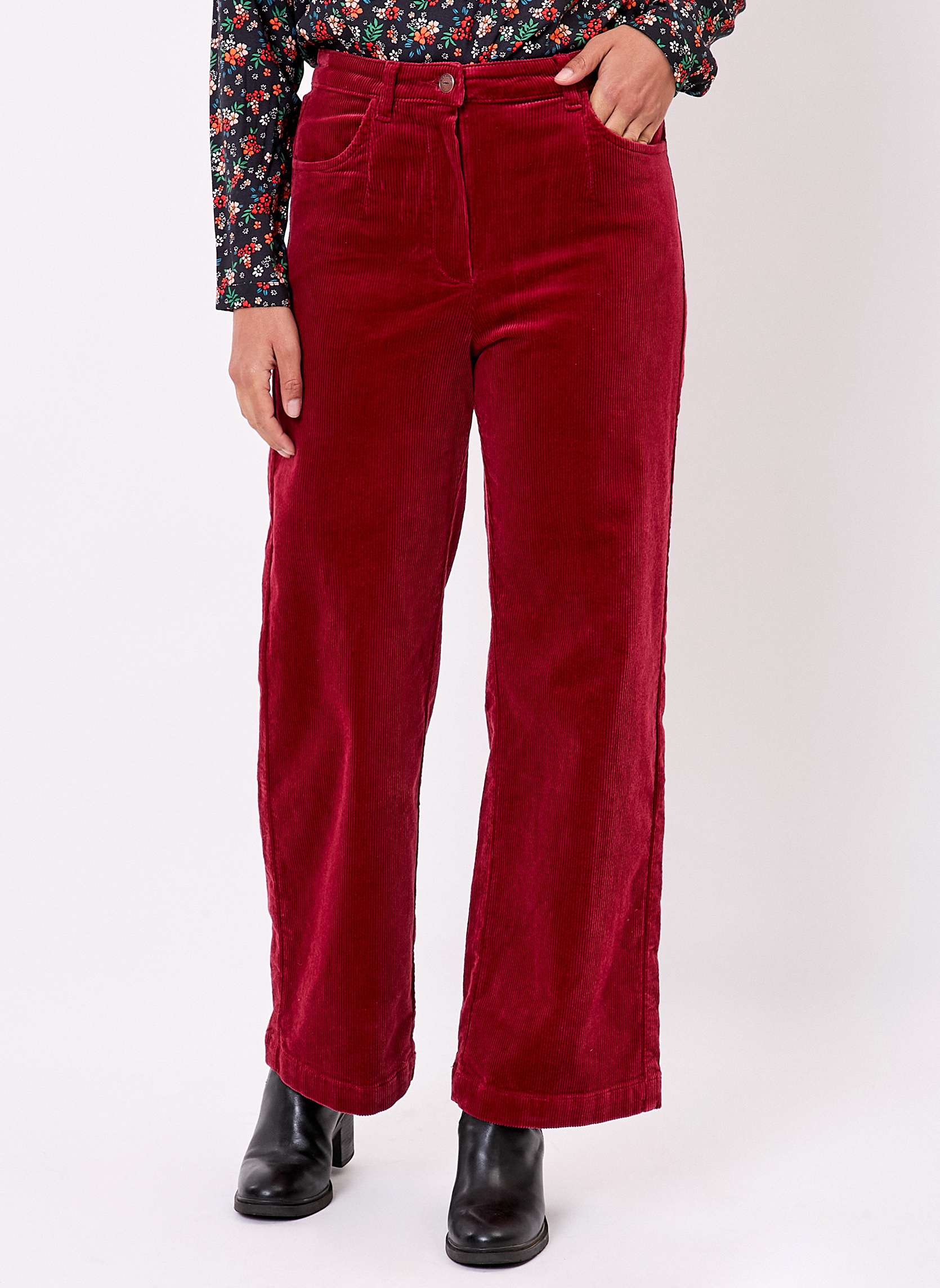Pantalon large velours cotelé KEINAN, LA FIANCÉE