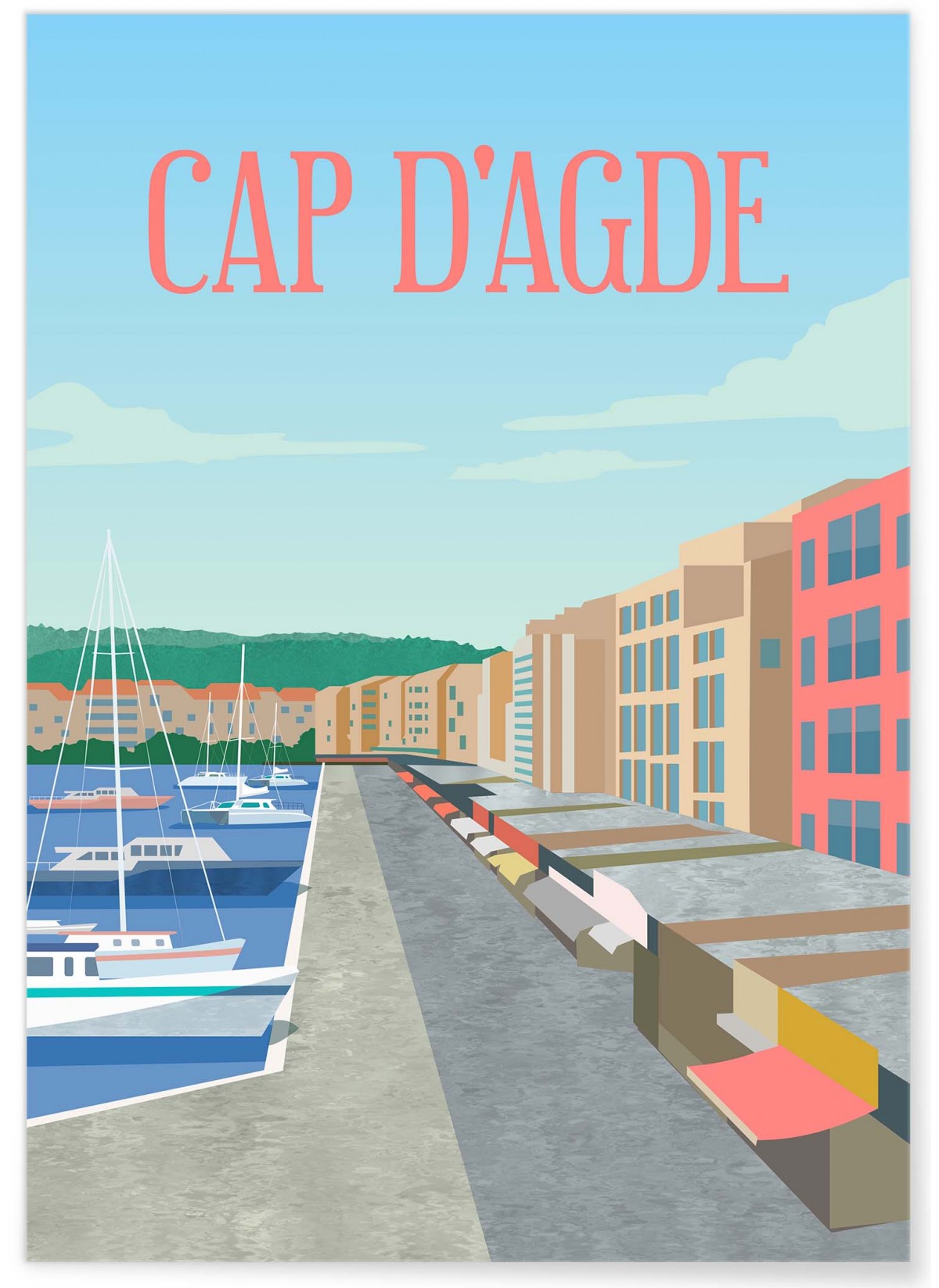 Affiche ville Cap d'Agde, L'AFFICHERIE