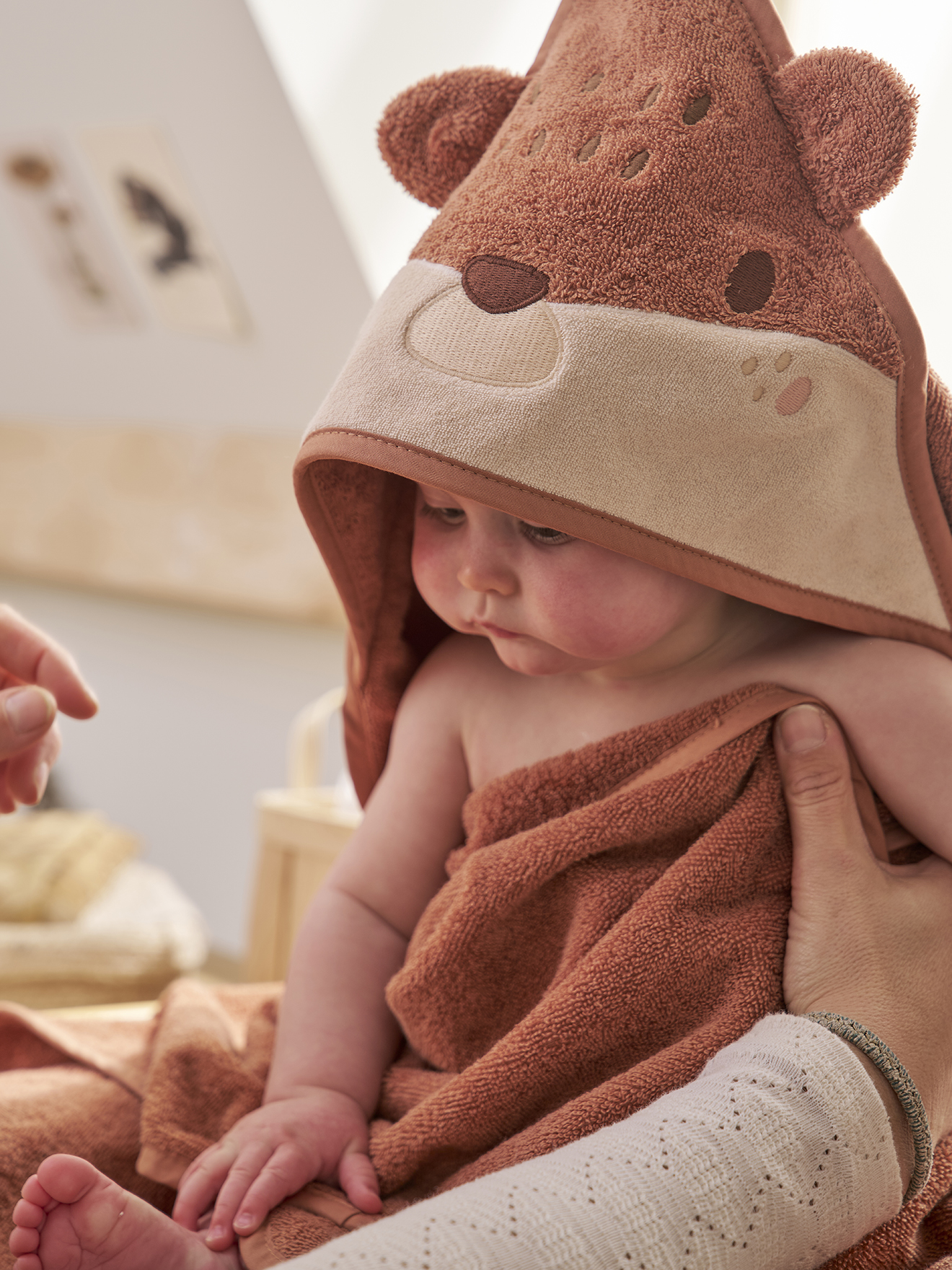 Cape De Bain Terracotta Cape De Bain Vertbaudet - Pratique Pour Parent Et Bébé Terracotta Cape Bain Parent Enfant