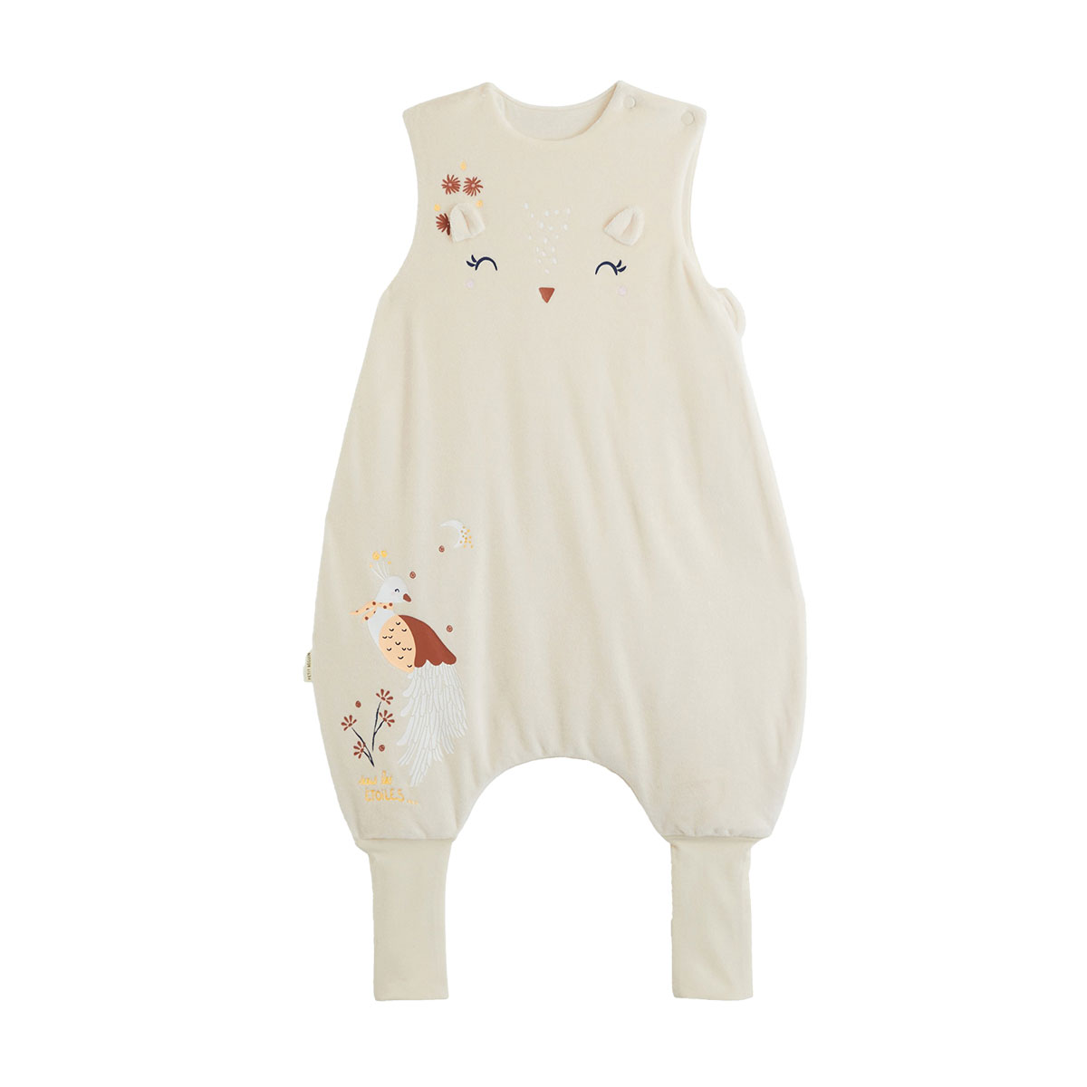Turbulette d'hiver en velours avec pieds retroussables Ollie, PETIT BEGUIN