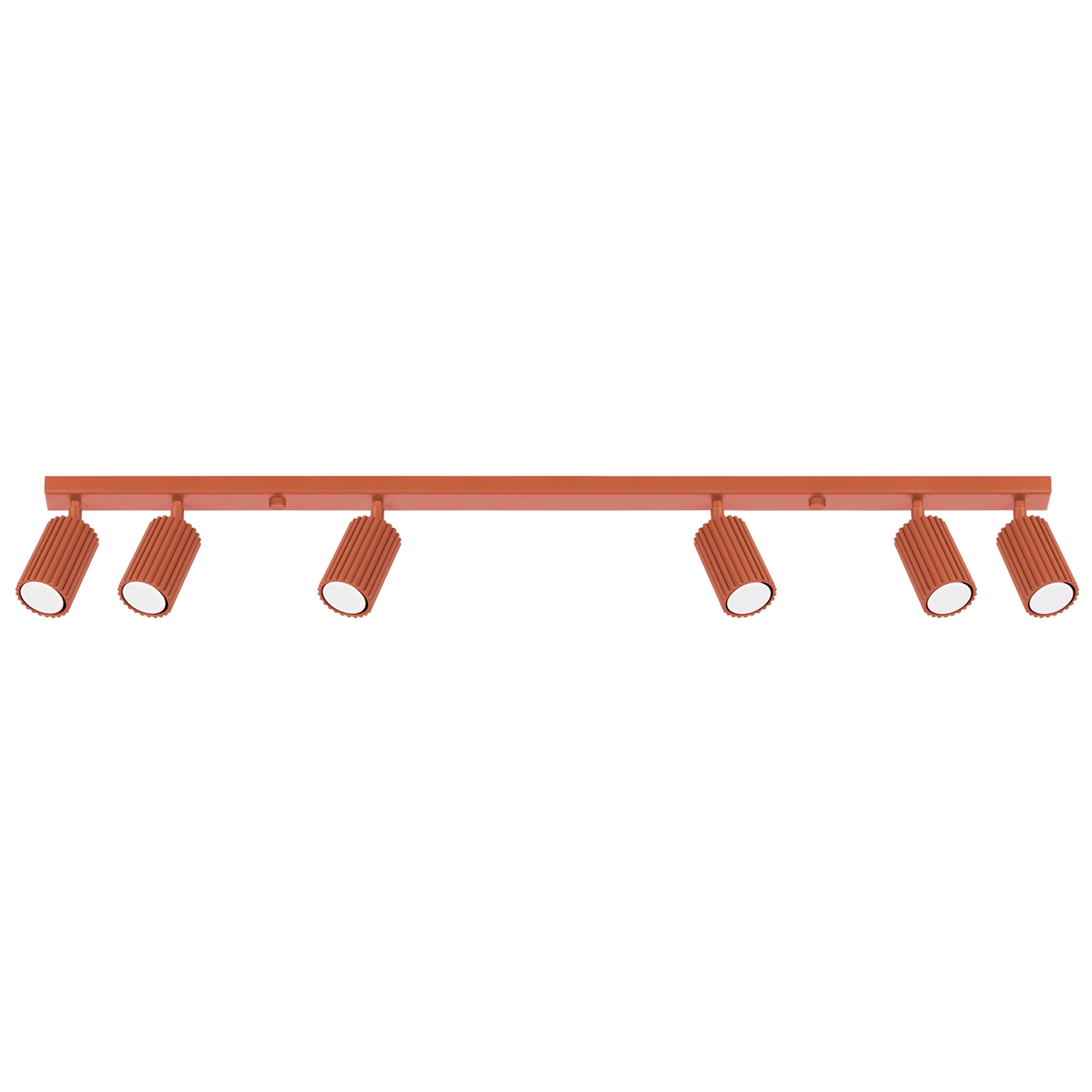 Plafonnier Aluminium Ocre Rouge GU10 6 Karbon, EDEN