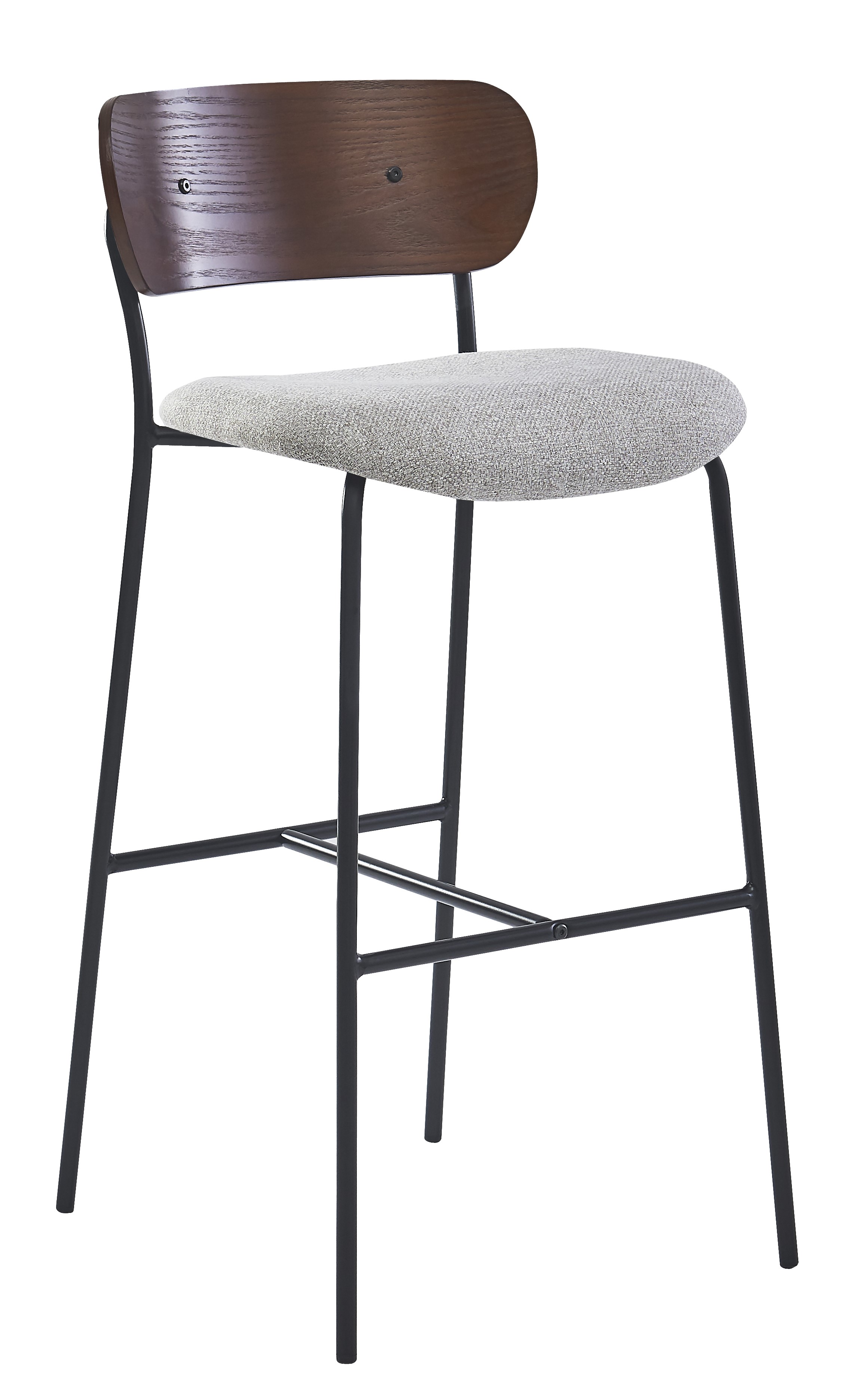 Lot de 2 tabourets de bar en métal, LINCOLN, NORDLYS