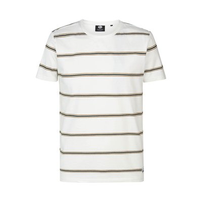 Striped Cotton T-Shirt with Crew Neck PETROL INDUSTRIES