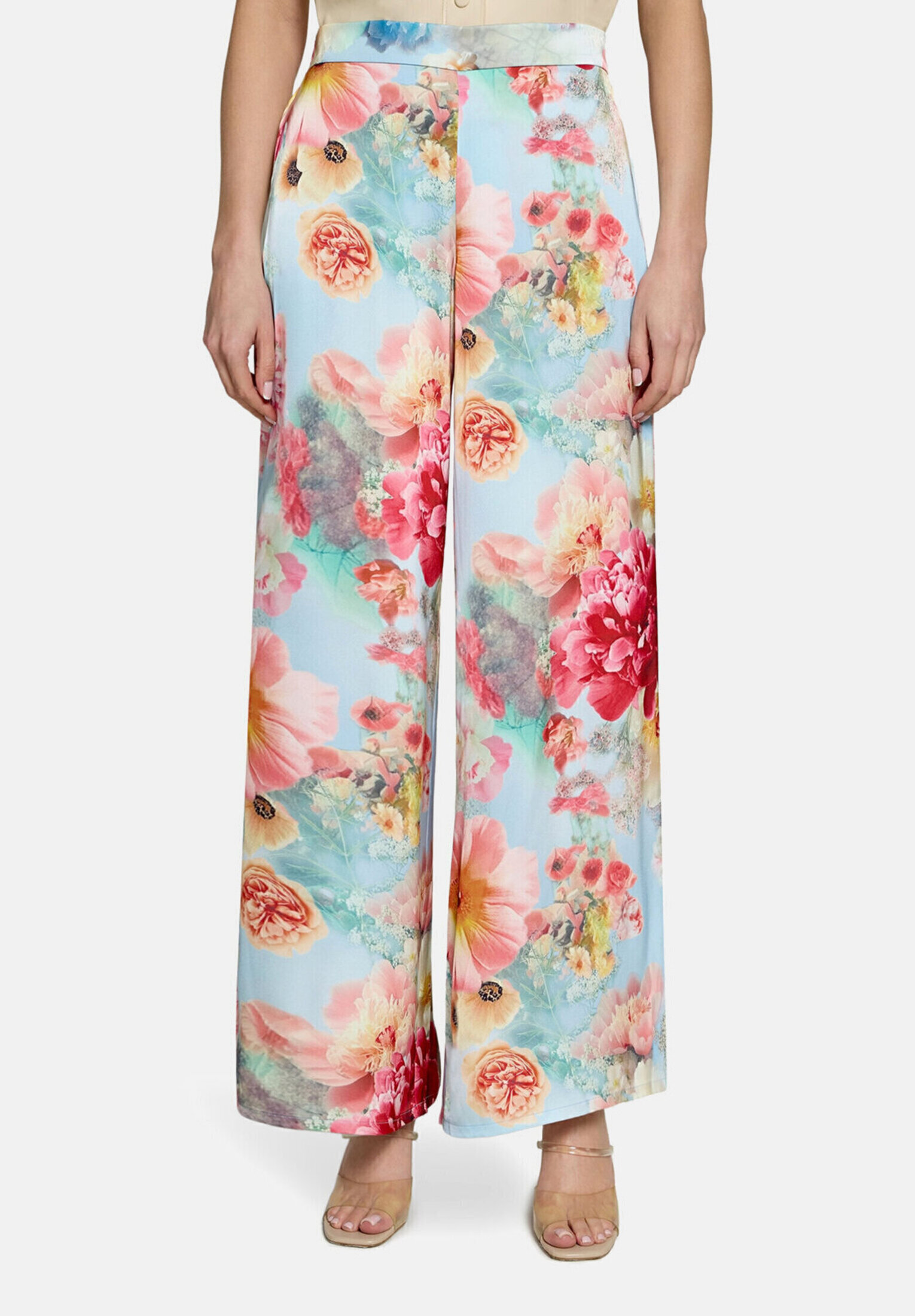 Pantalon Marlene à imprimé à fleurs, VERA MONT
