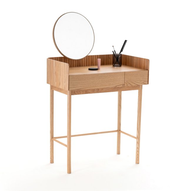 Latti 2-Drawer Ash Dressing Table, natural, LA REDOUTE INTERIEURS
