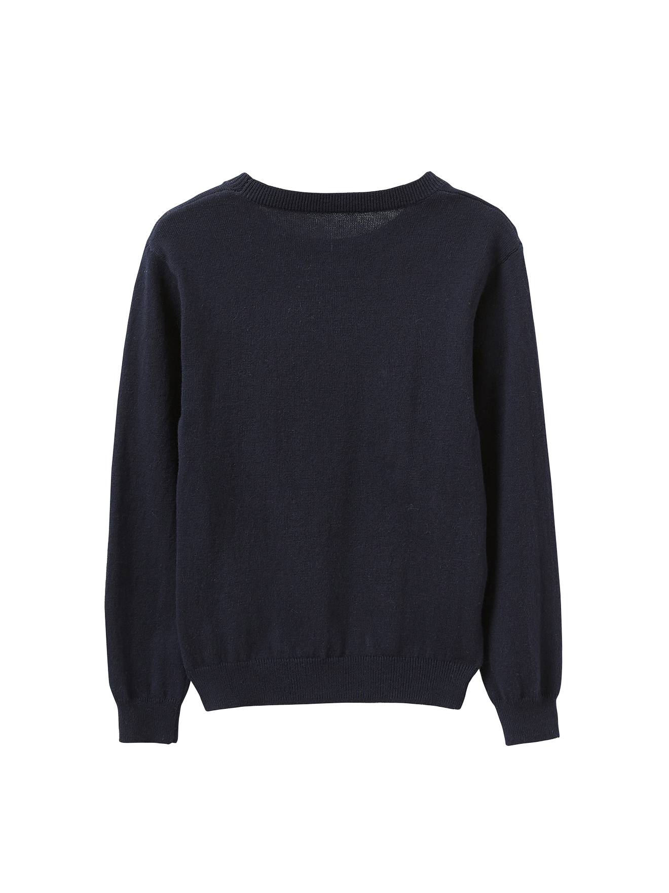 Pull Garçon George Bleu Col Rond - Taille 2 Ans - Acrylique - Occasion Très Bon état - Motif CHRISMTAS