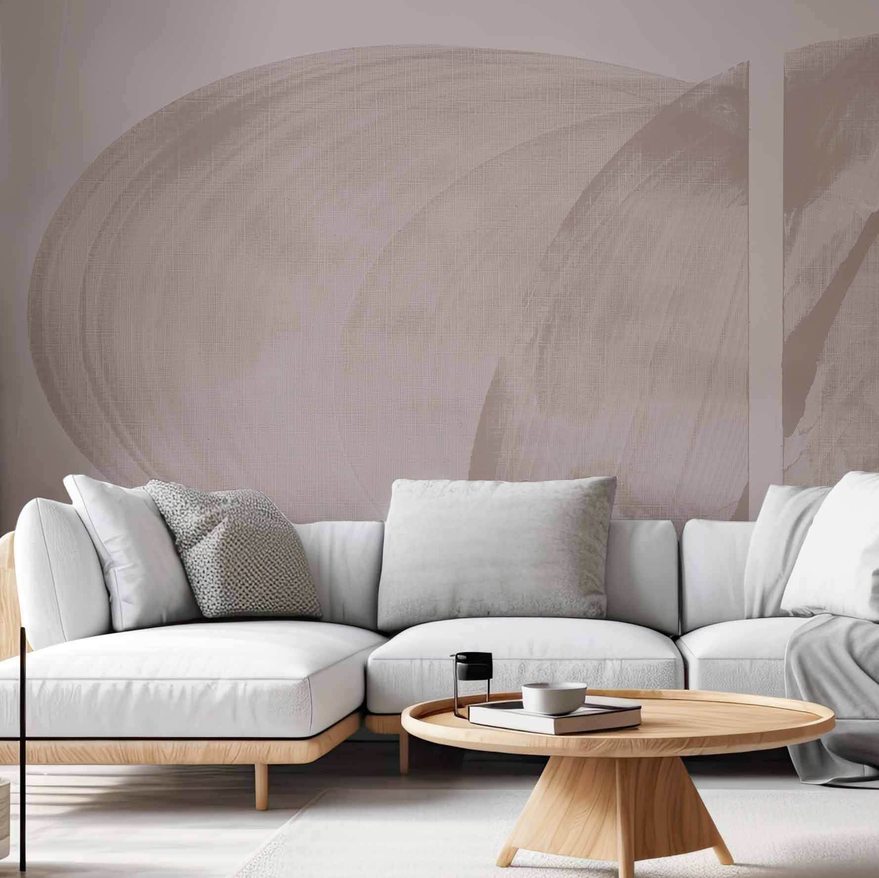 Papier peint panoramique Connexion et Fraction, Brun 375 x 250cm, ACTE DECO