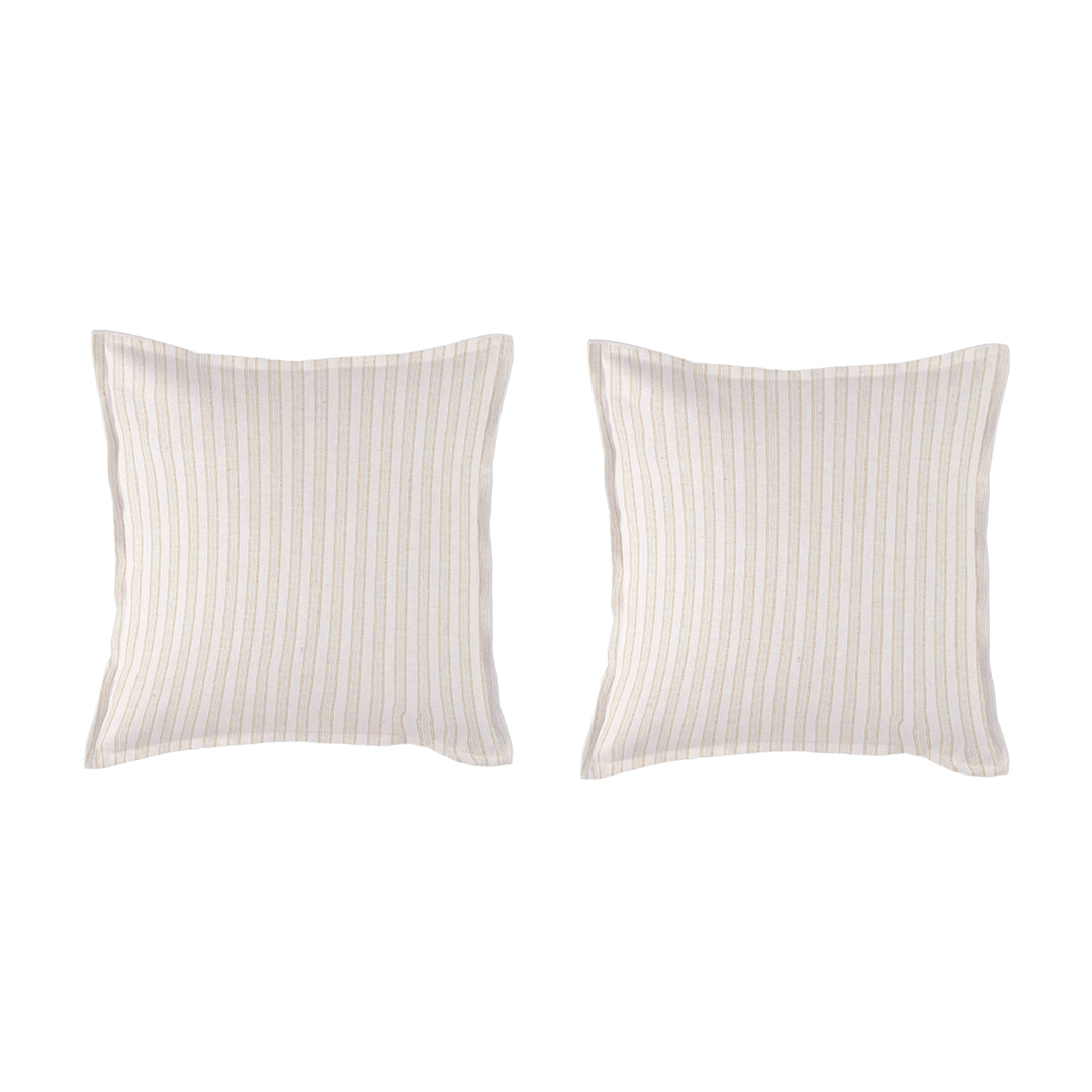 2 Taies d'oreiller 100% percale de coton organic KERALA, NAF NAF HOME