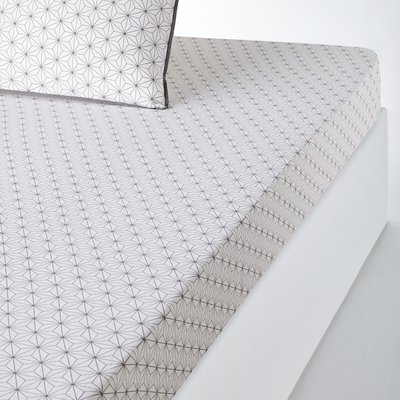Nordic Geometric 100% Cotton Fitted Sheet LA REDOUTE INTERIEURS