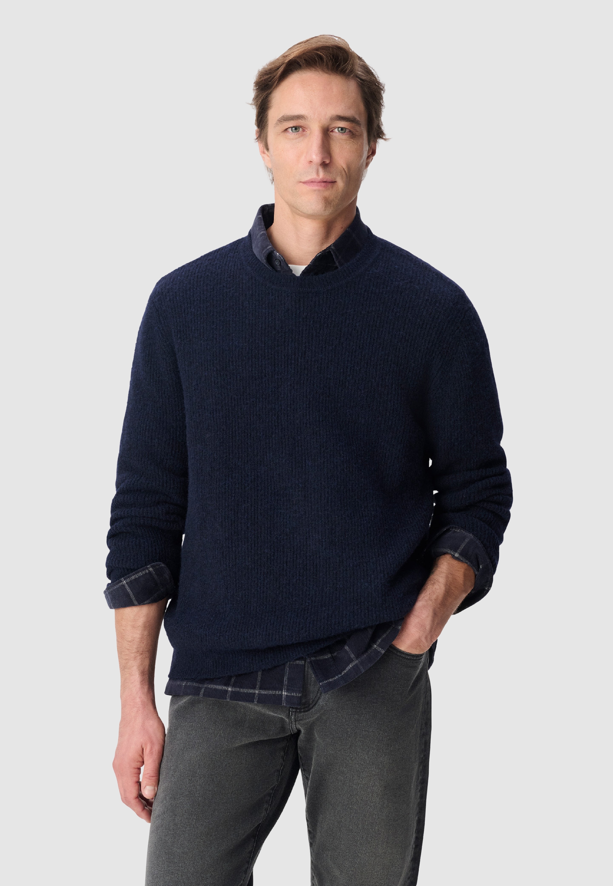 Pull col bateau tricot mousseux, IKKS