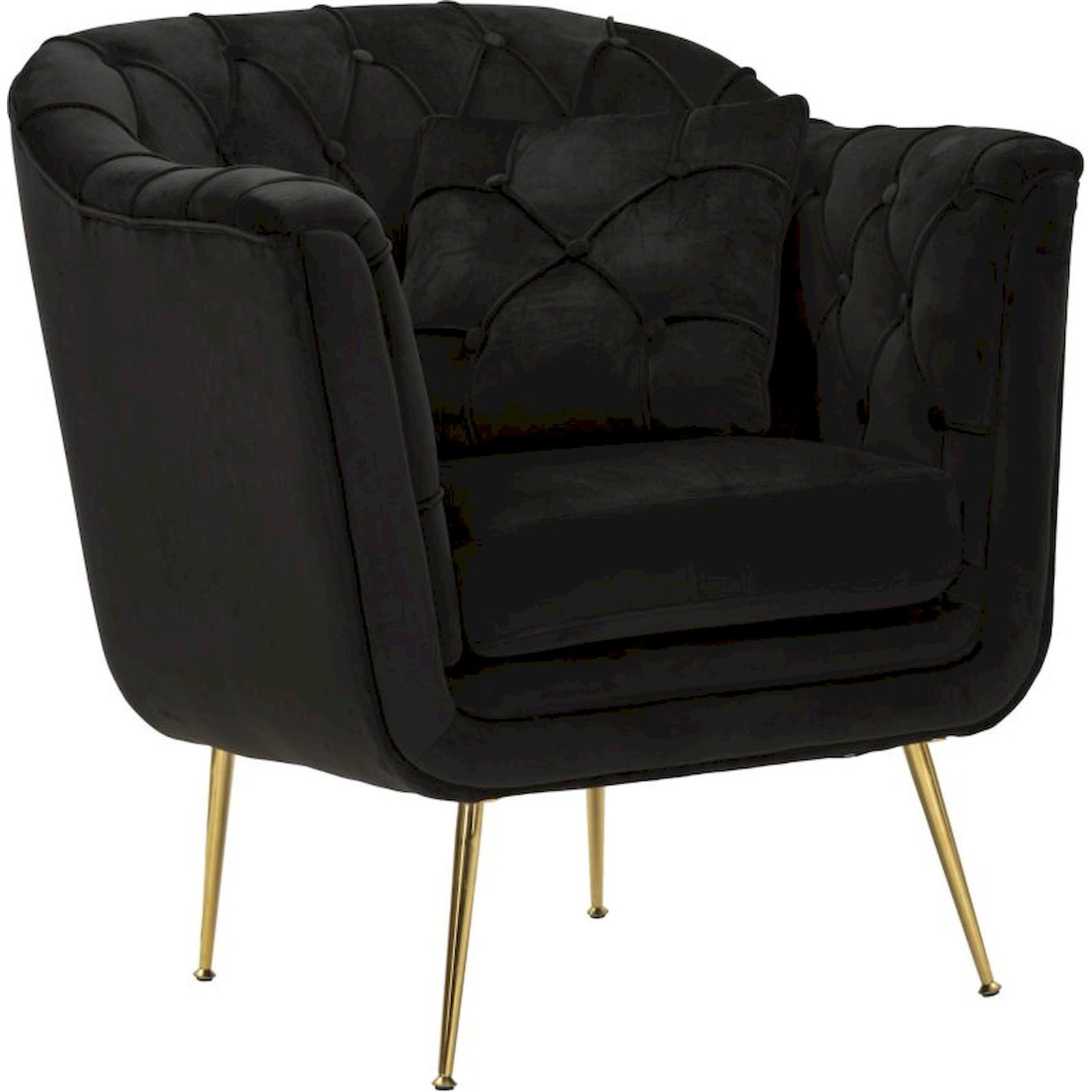 Fauteuil capitonné coussin inclus GLAM, RECOLLECTION