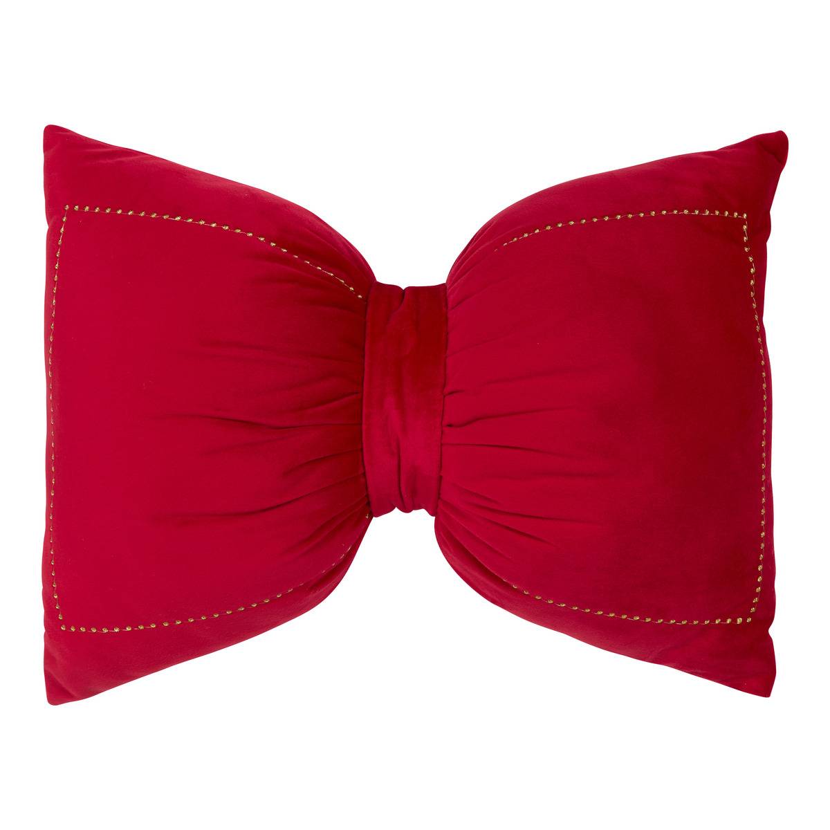 Coussin de Noël nœud rouge 50 x 35 cm, FEERIC LIGHTS & CHRISTMAS