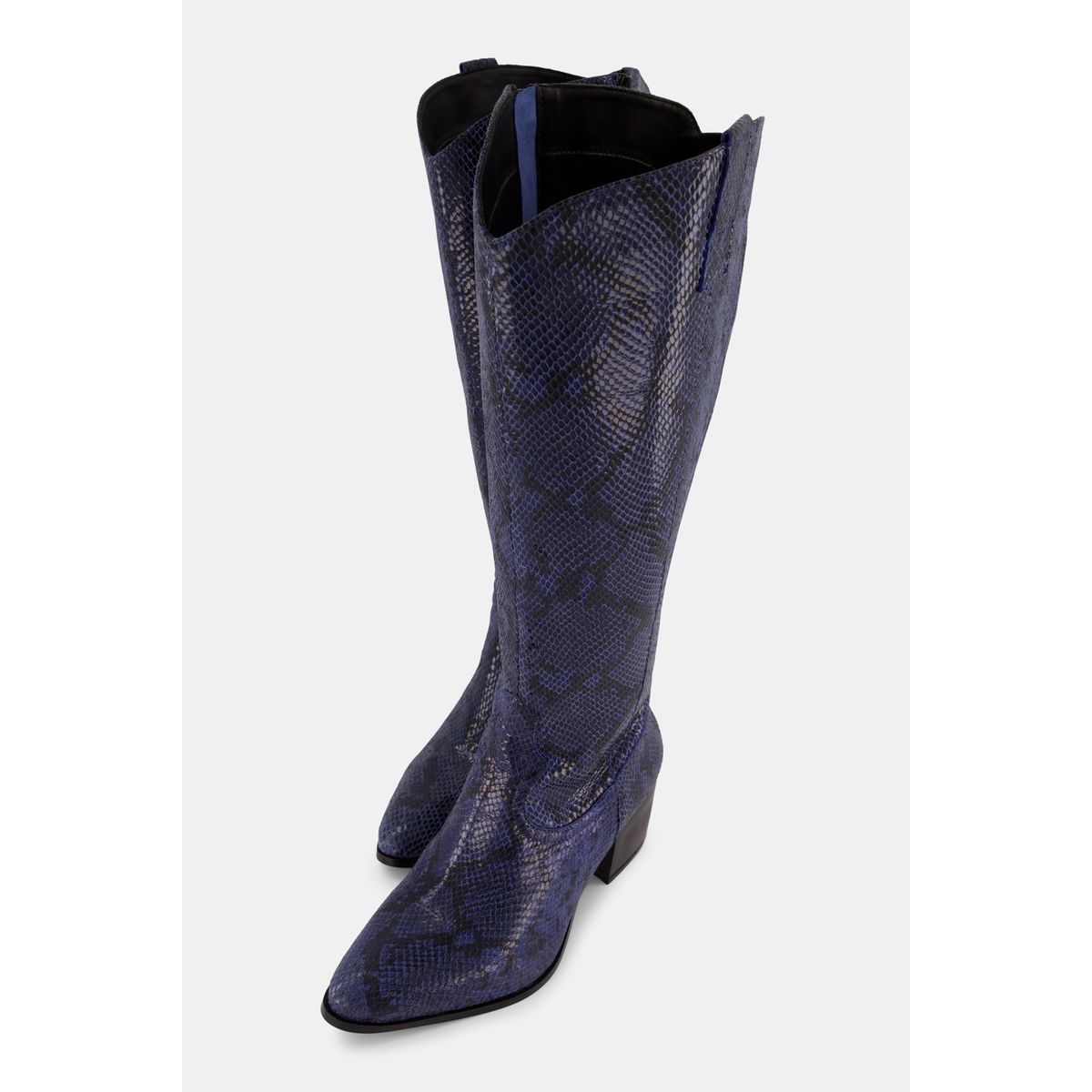 Boots daim discount bleu marine femme