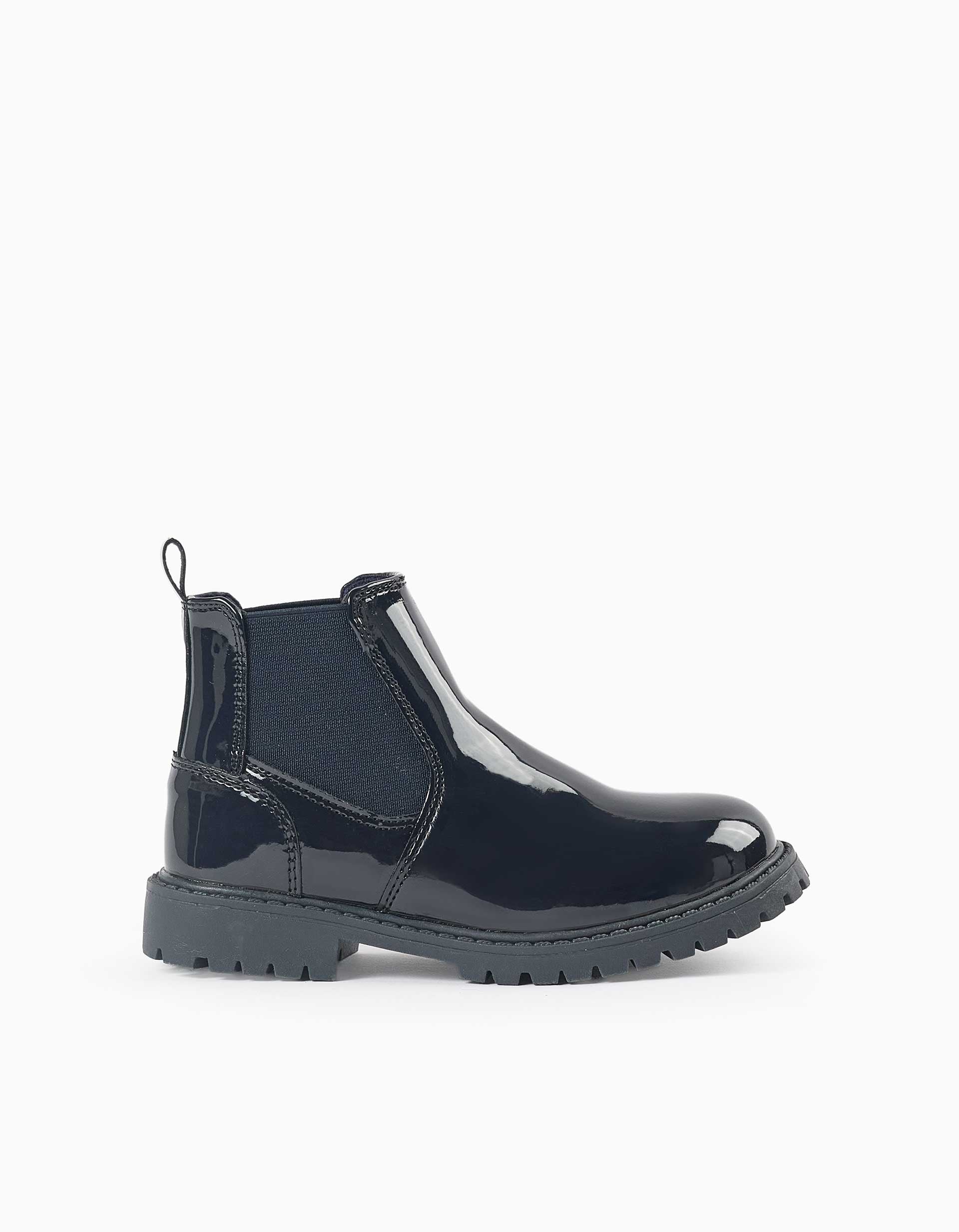 Bottines Chelsea vernies avec semelle antidérapante, ZIPPY