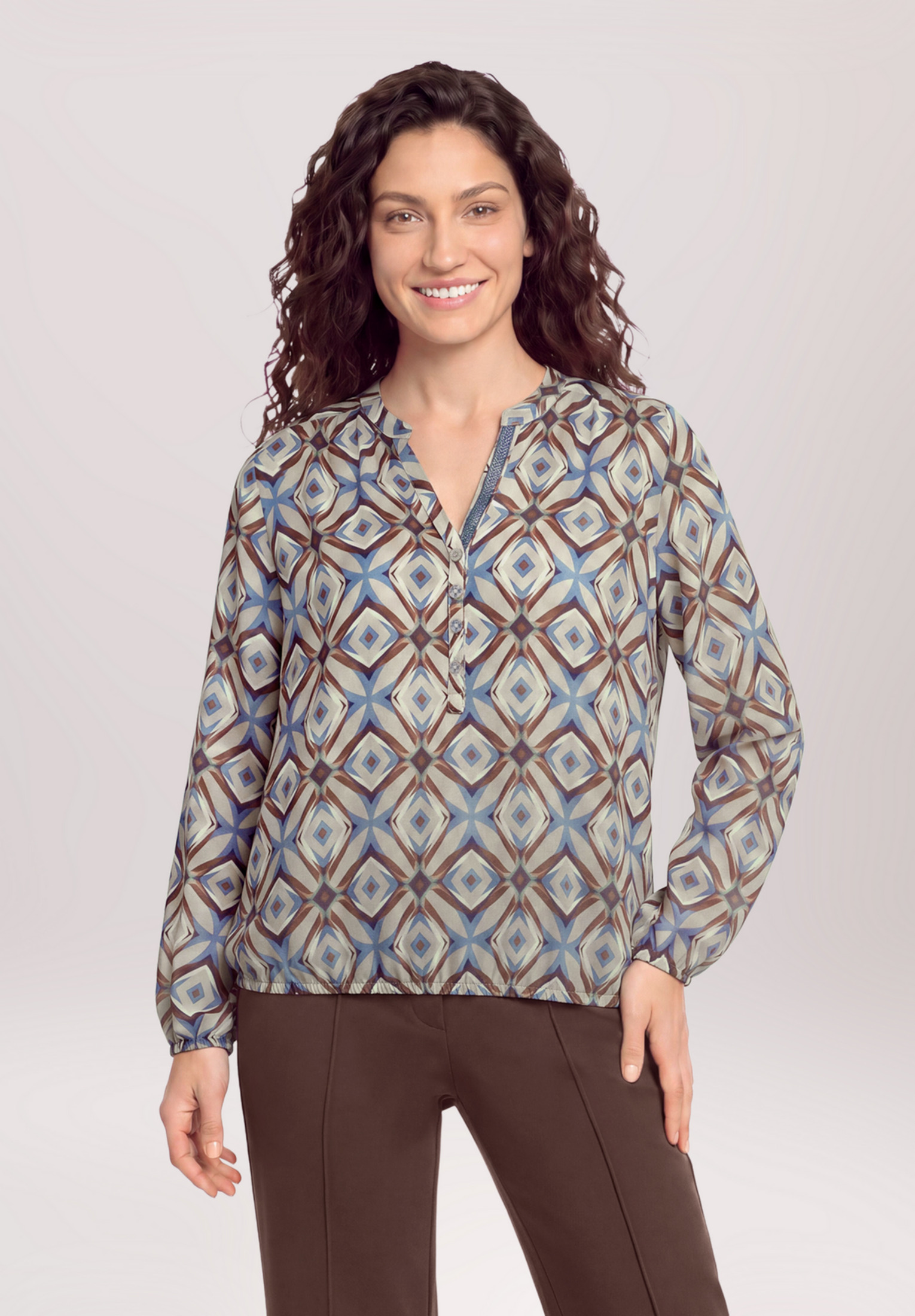 Blouse casual à motifs, CARTOON
