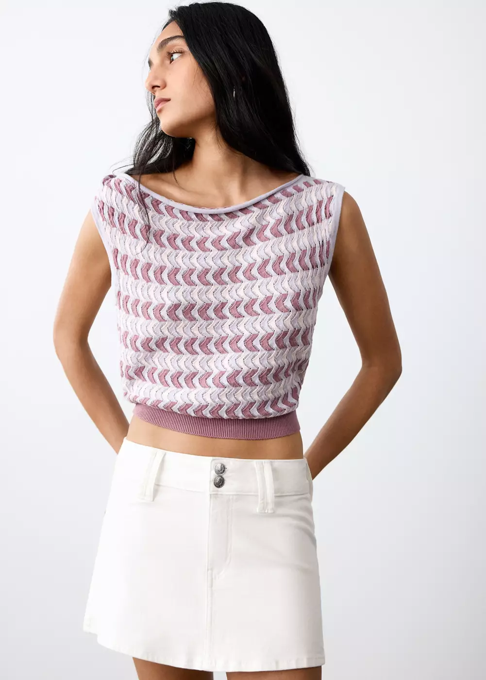 Jupe courte en jean, MANGO TEEN