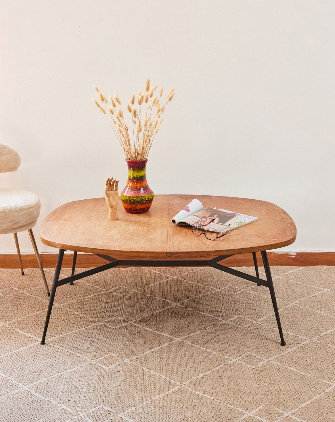 Table basse modulable en bois Donna N°928 - Bon état, DEBONGOUT