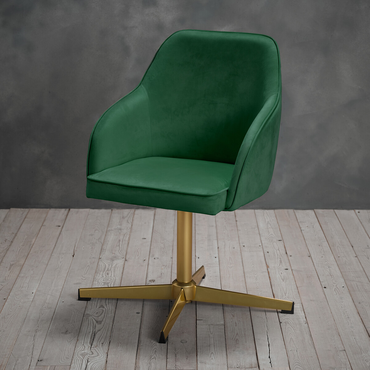 Velvet office chair shop green