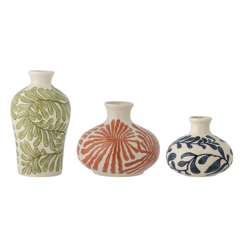 Set de 3 vases peint grès FAUNI, BLOOMINGVILLE