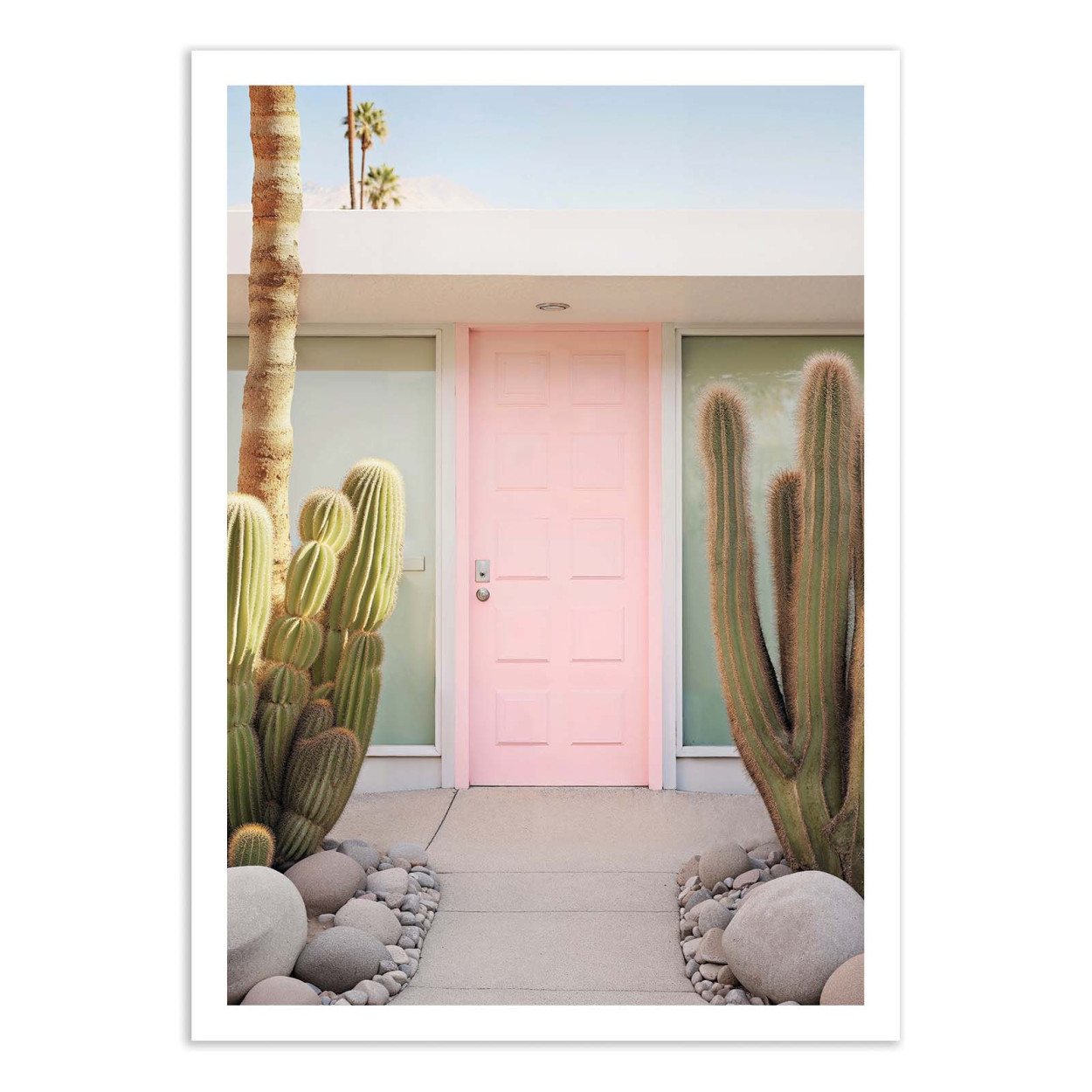 Affiche d'art - Palm Springs Pink door - Philippe Hugonnard, WALL EDITIONS
