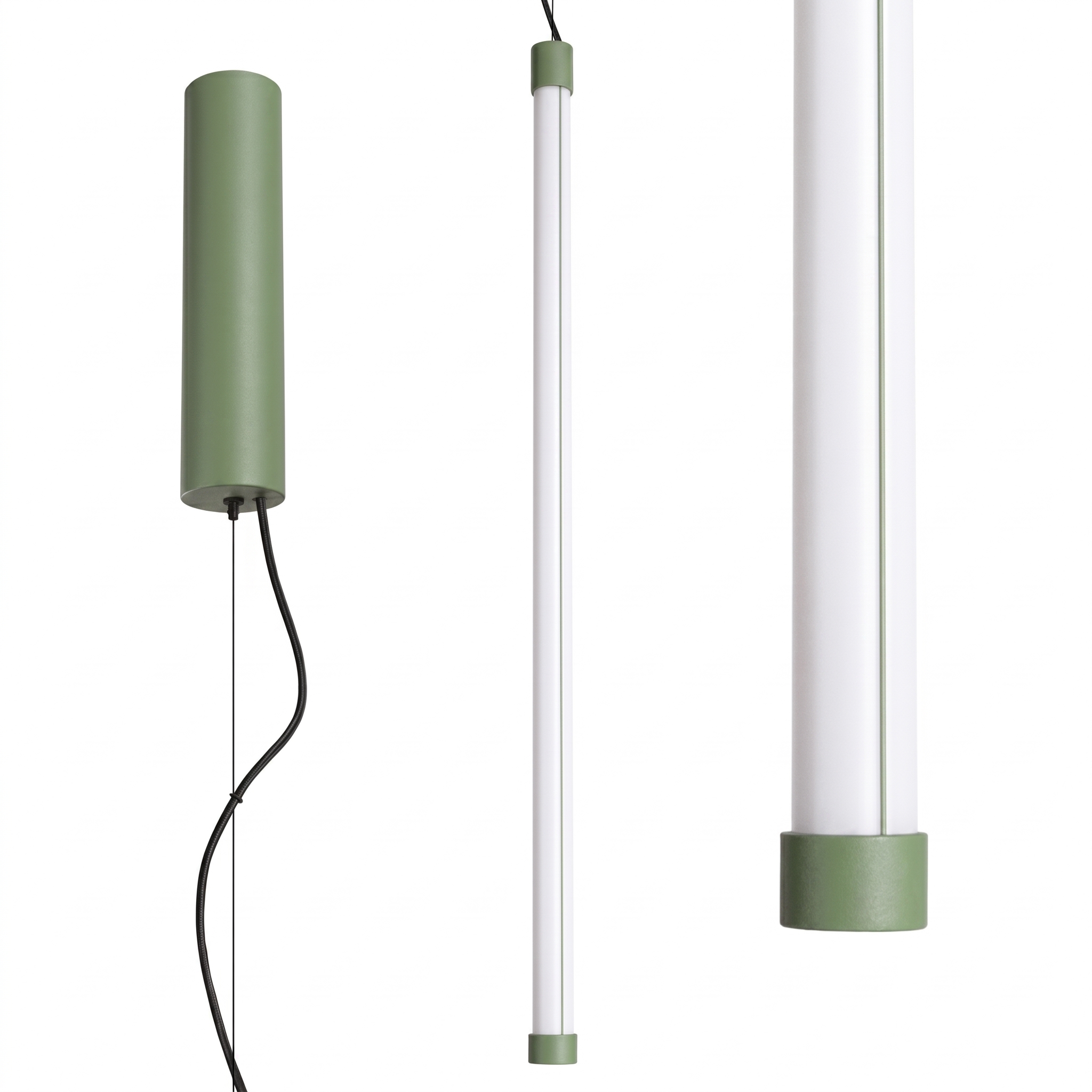 Suspension Acier Sauge LED 1 Trang, EDEN