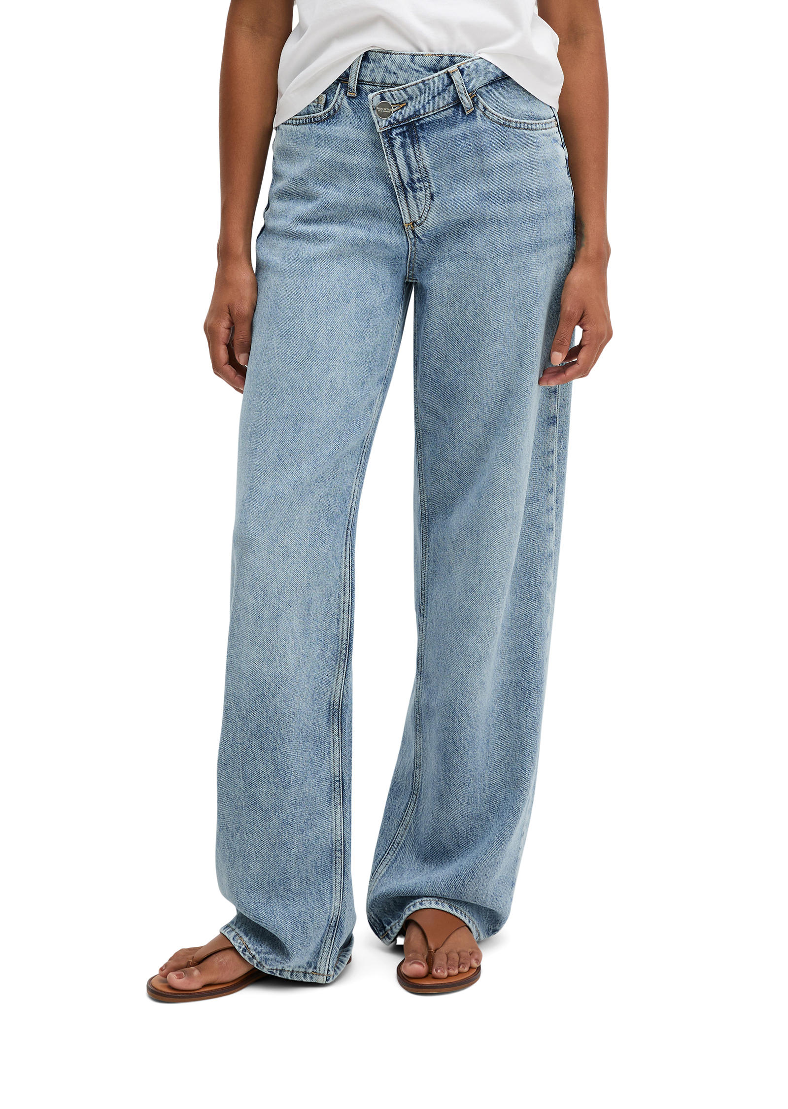 Jeans X-Front modèle Fia en mélange de lyocell, de lin et de coton, MARC O'POLO