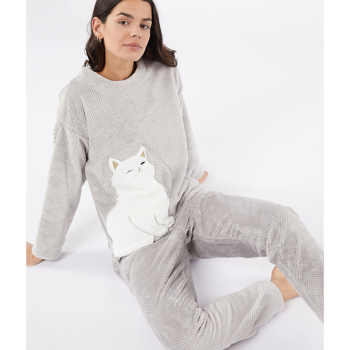 Micat pyjama bottoms, grey, Etam | La Redoute