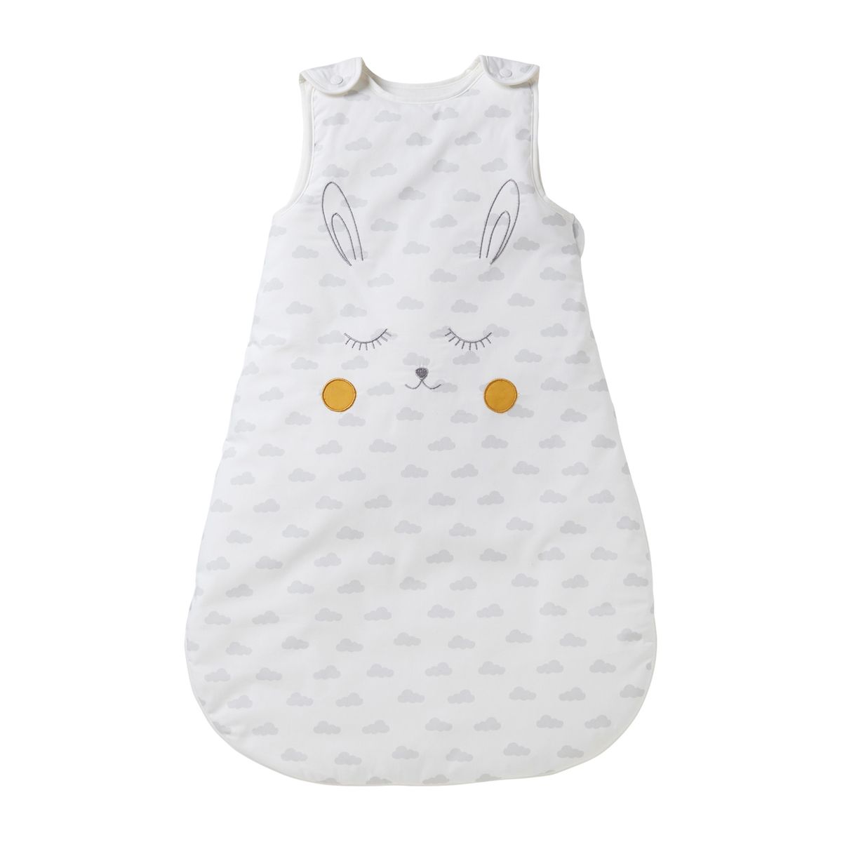Gigoteuse Sans Manches Lapin Blanc Motifs Gris Vertbaudet La Redoute