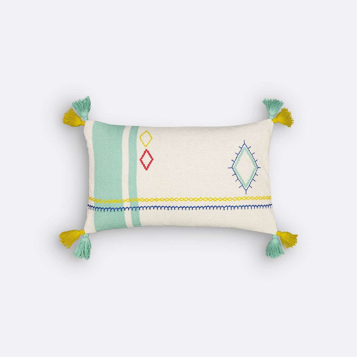 Housse de coussin rectangulaire coton, Sajia