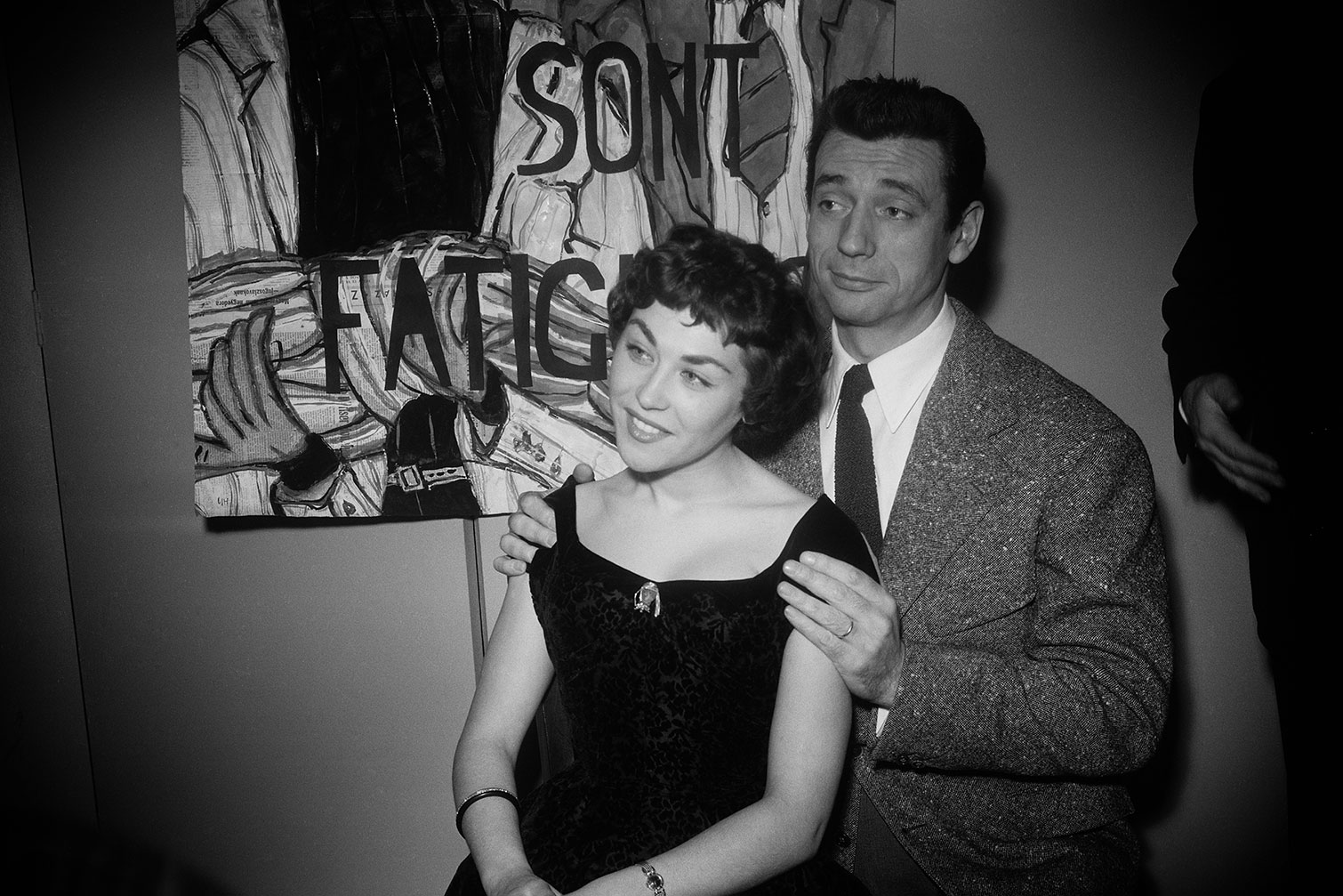 Tableau noir et blanc Photo de Yves Montand, HEXOA