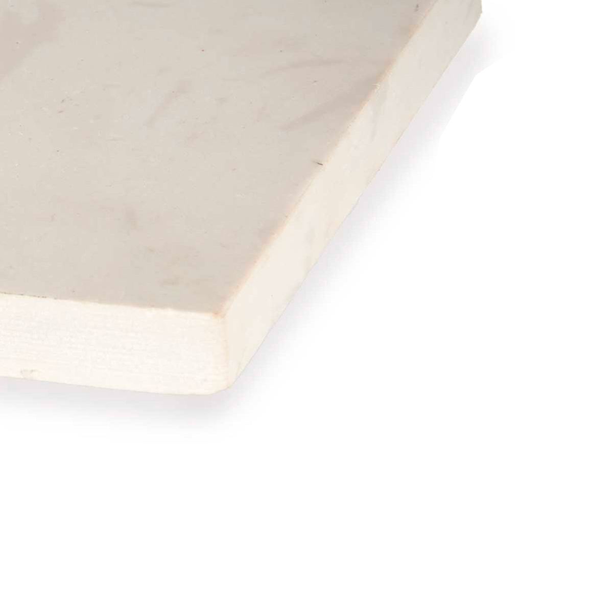 Coupe fromage ou foie gras en marbre blanc avec fil de coupe