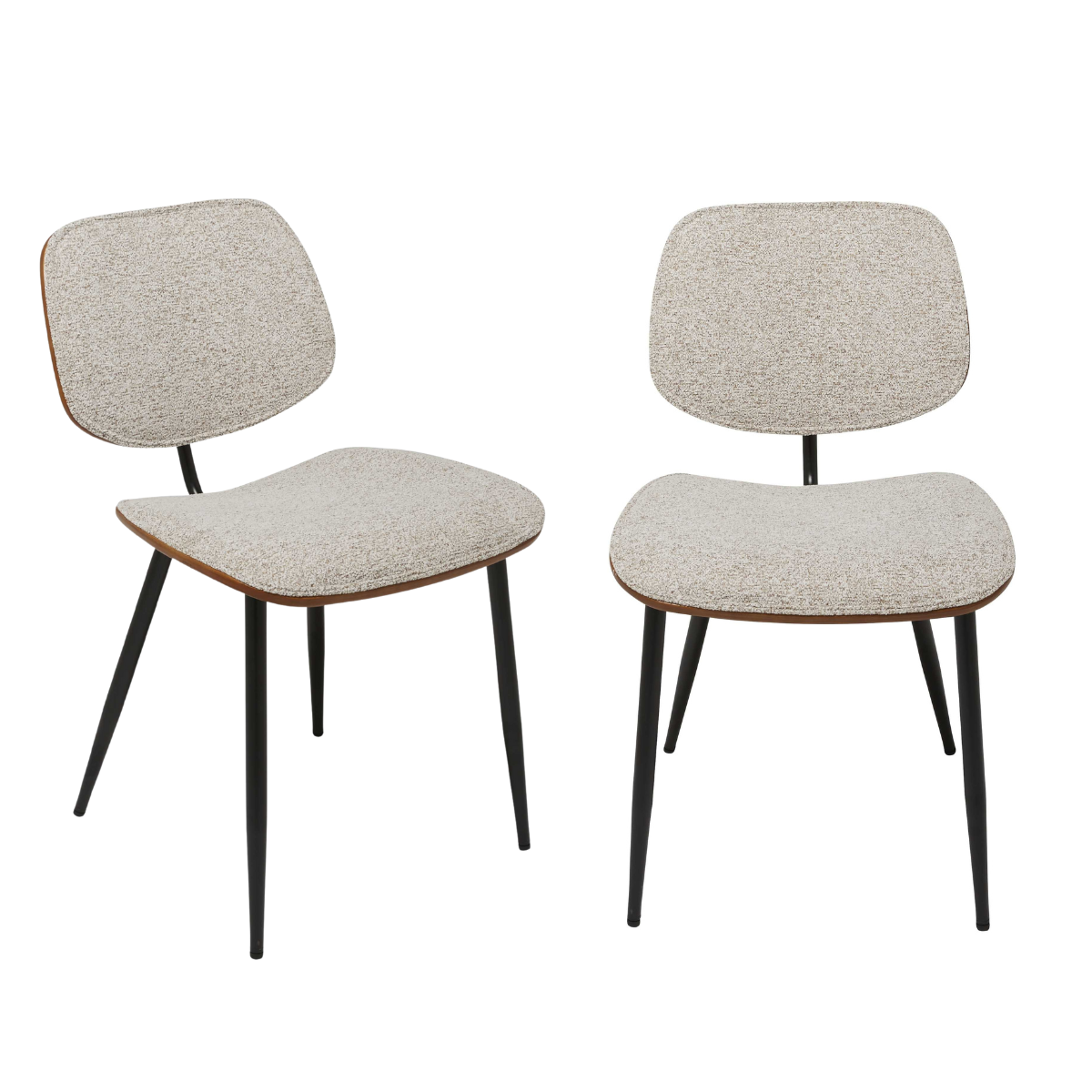Lot de 2 chaises beige OLYMPIA, SIGNATURE