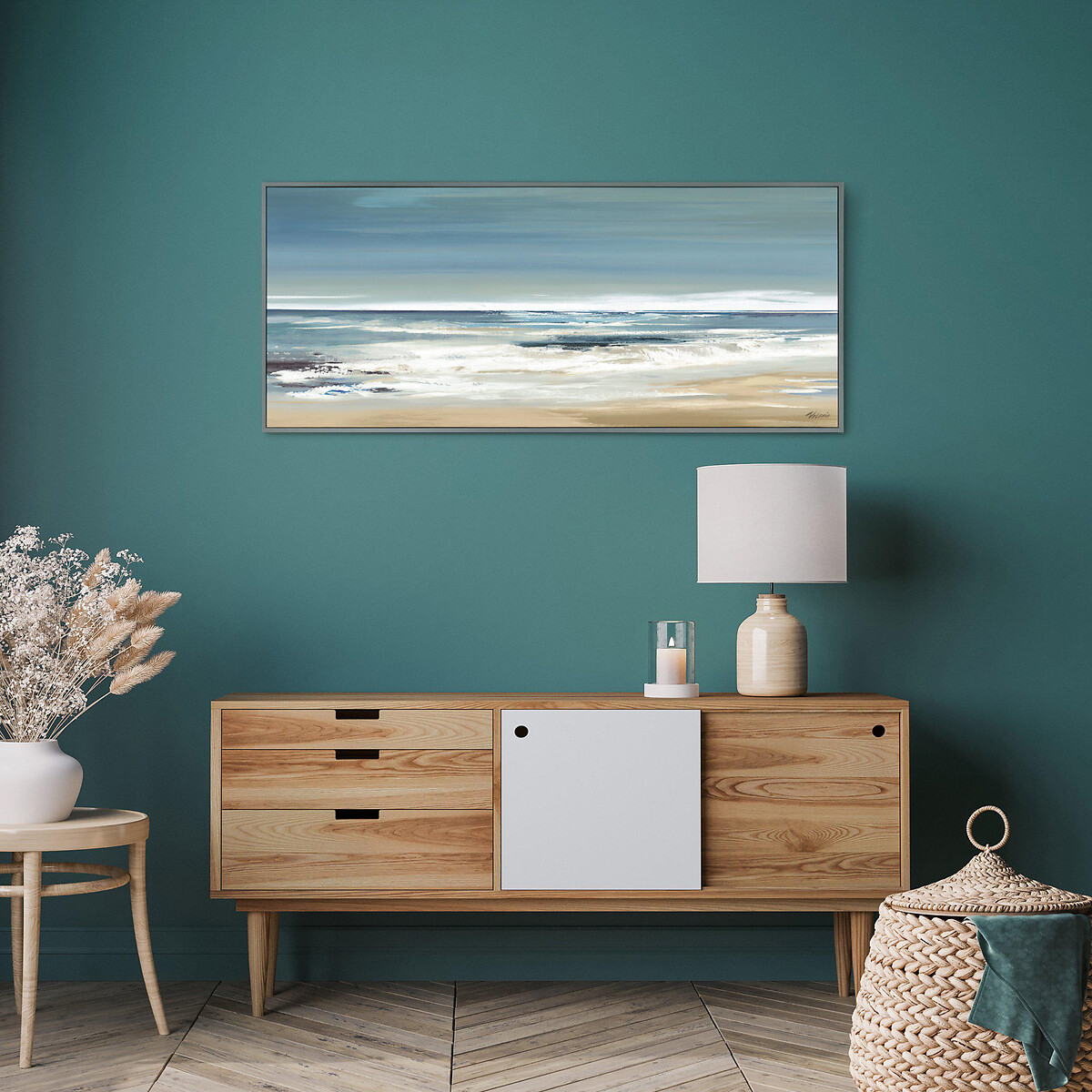 122x52cm Coastline Framed Print, ÉDITÉ