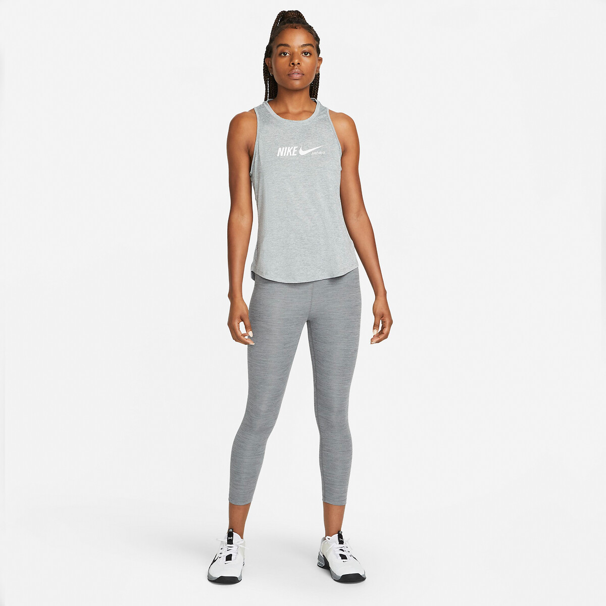 grey nike gym set