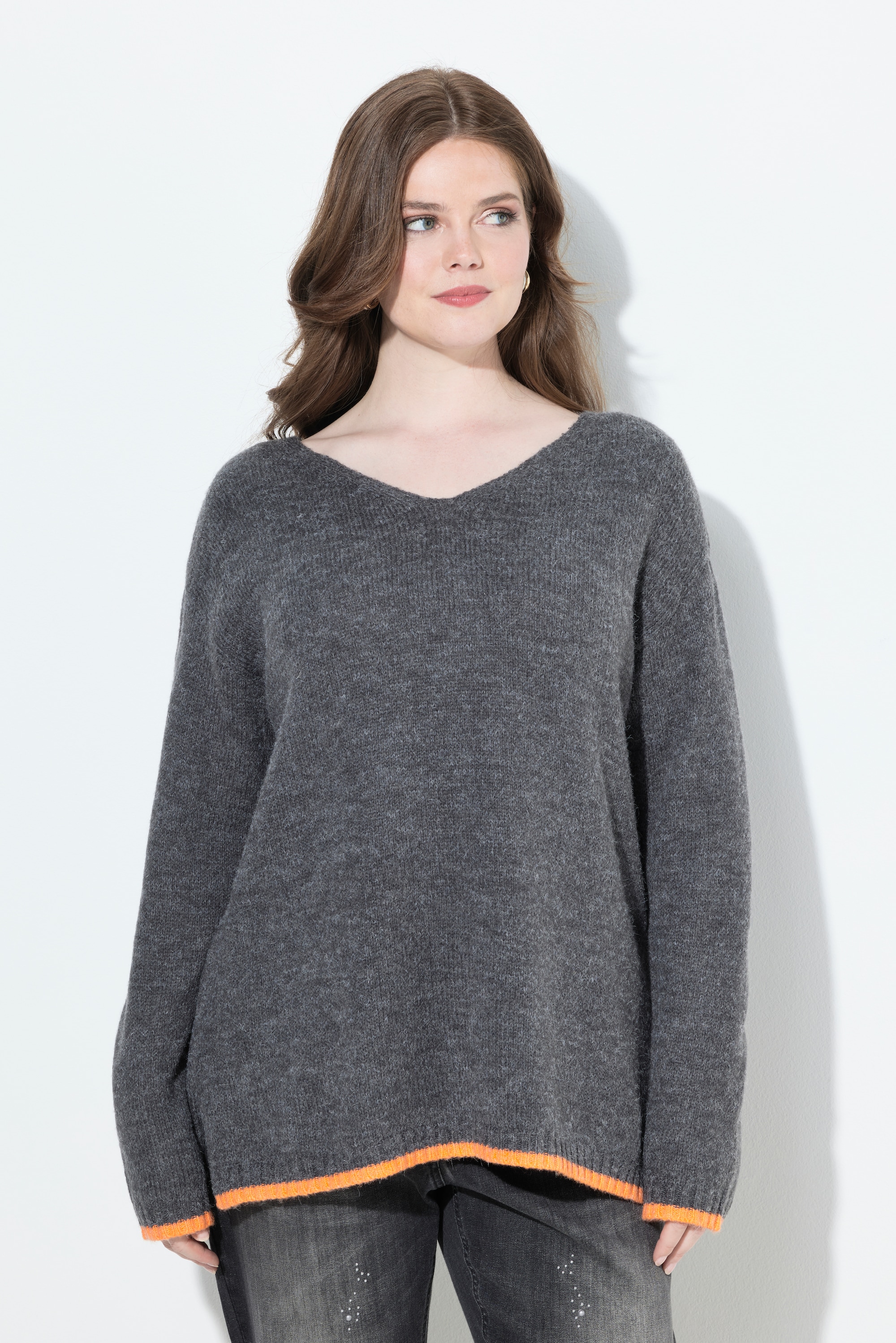 Pull manches longues et col en V, ULLA POPKEN