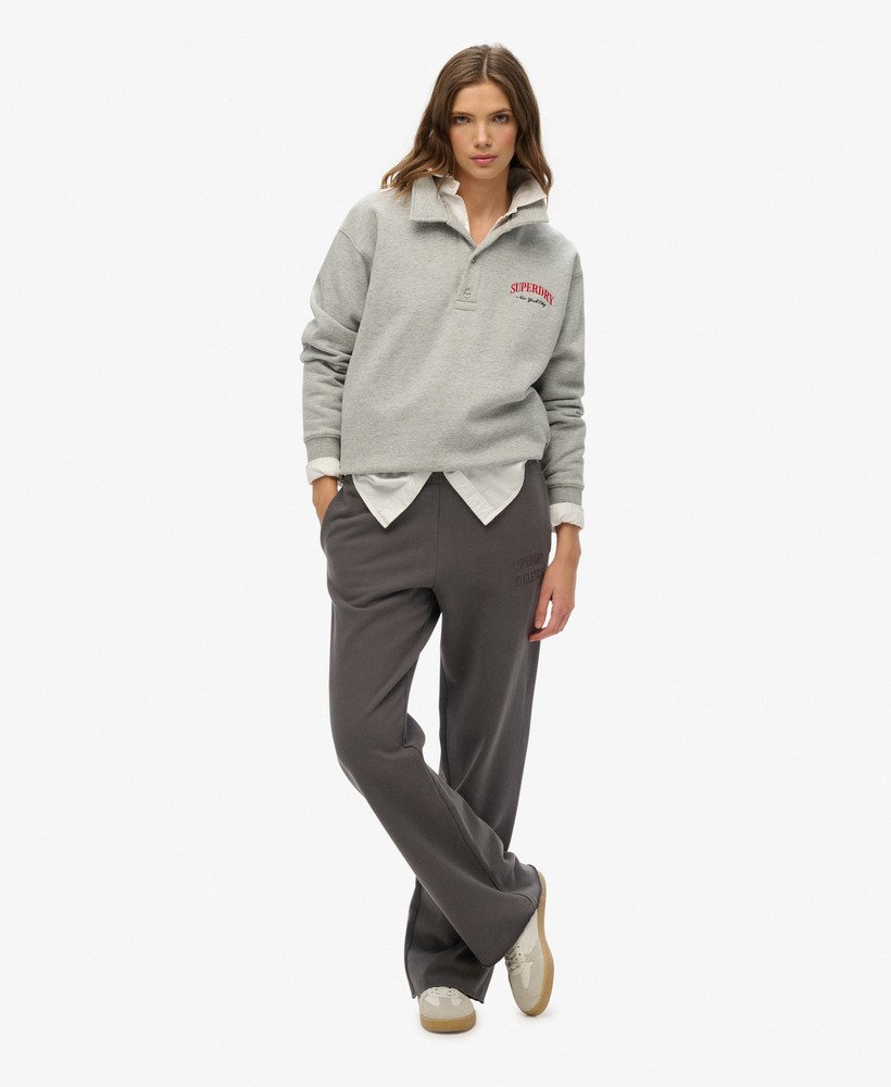 Pantalon de survêtement large à logo brodé ton sur ton Athletic, SUPERDRY