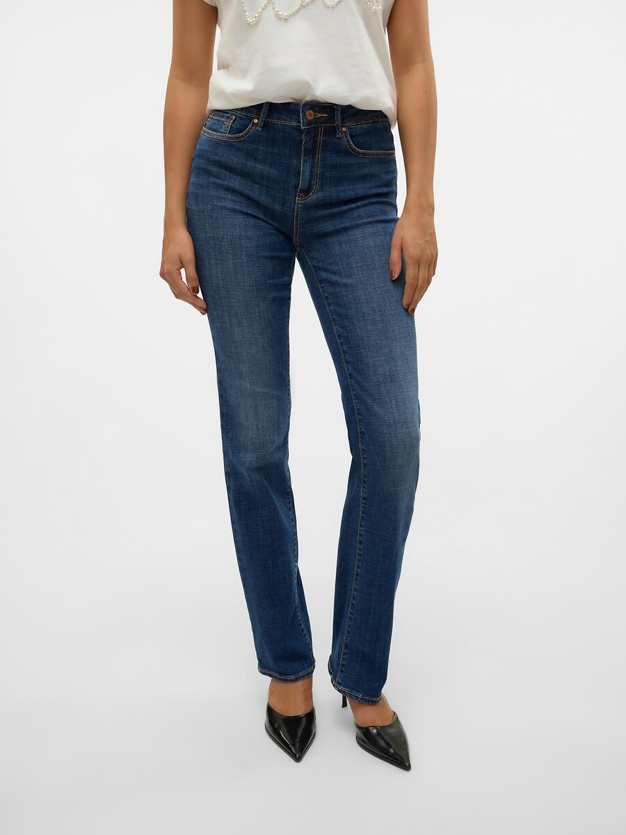Mid Rise Straight Jeans, VERO MODA