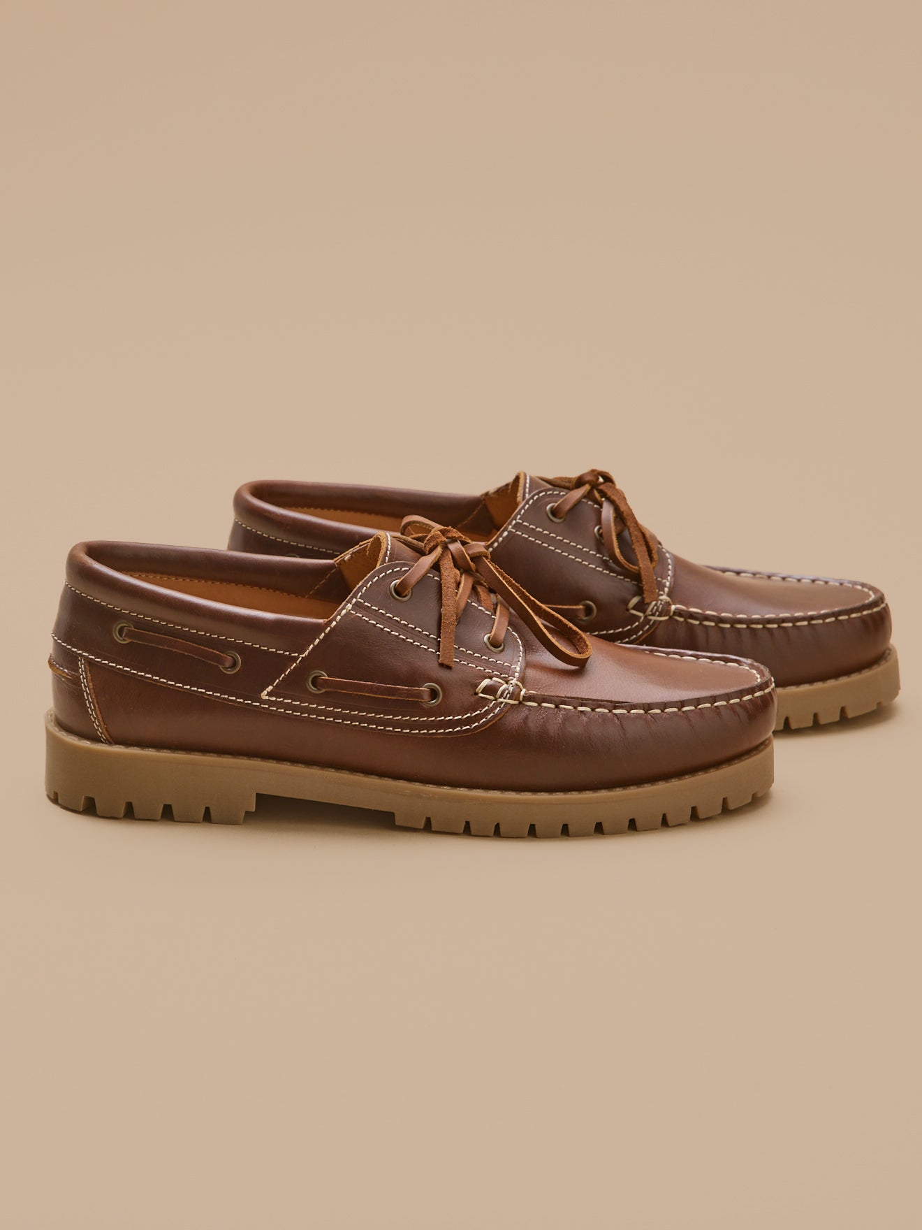 Chaussures bateau cuir, CYRILLUS
