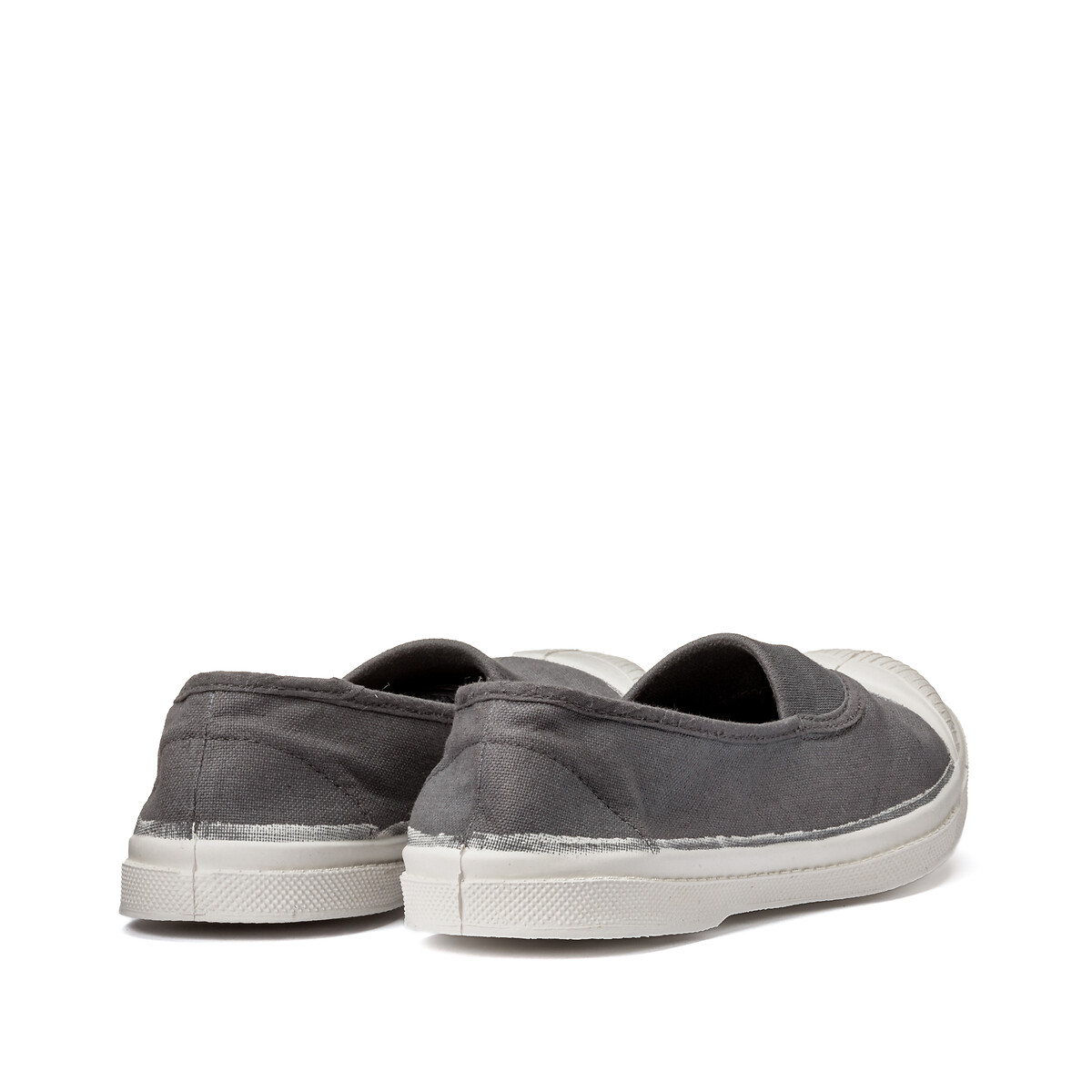 Canvas slip ons grey Bensimon La Redoute