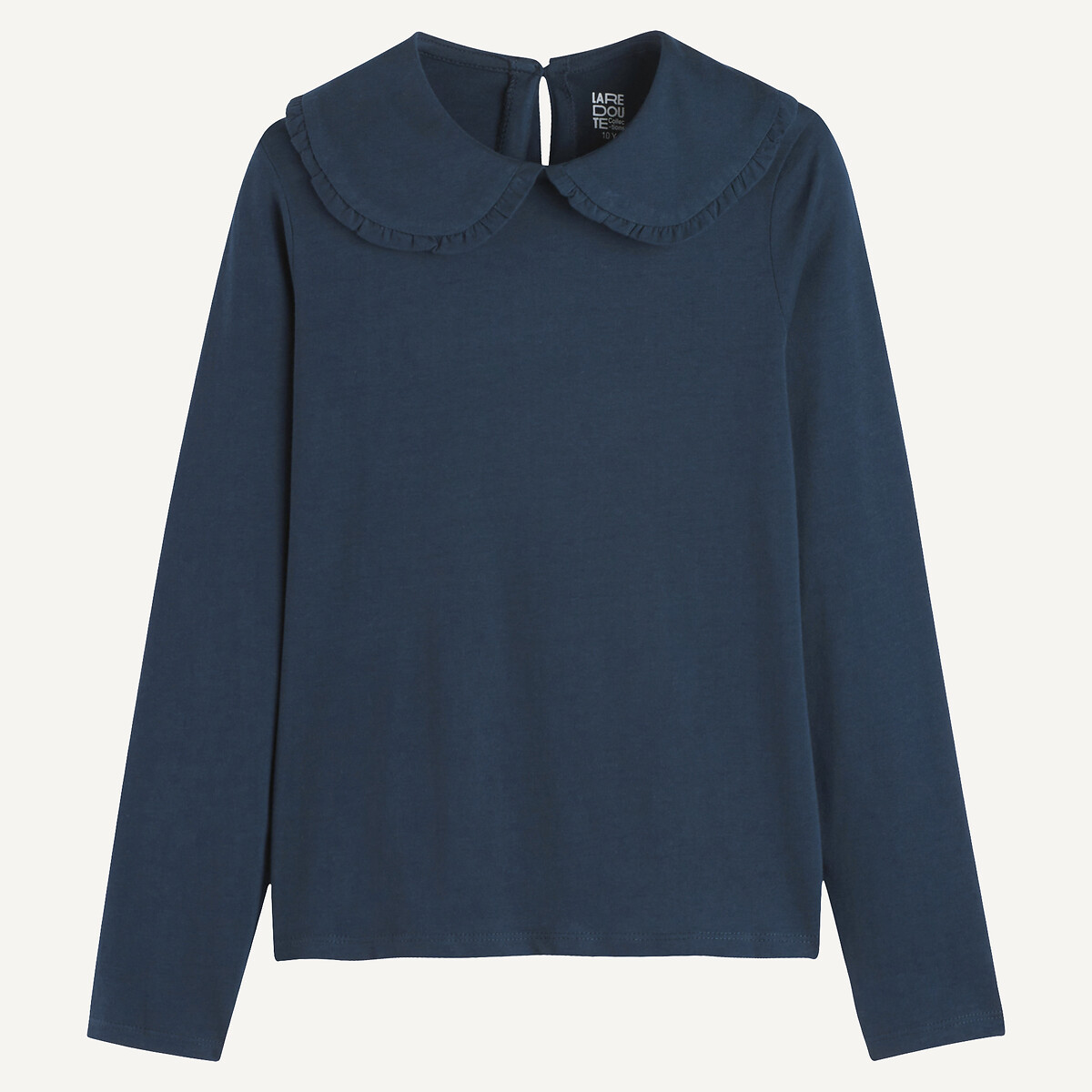 T-shirt col claudine manches longues