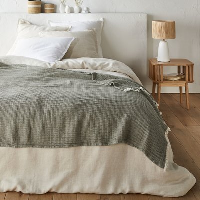 Bettüberwurf Taiga aus Baumwollmusselin/Wolle LA REDOUTE INTERIEURS