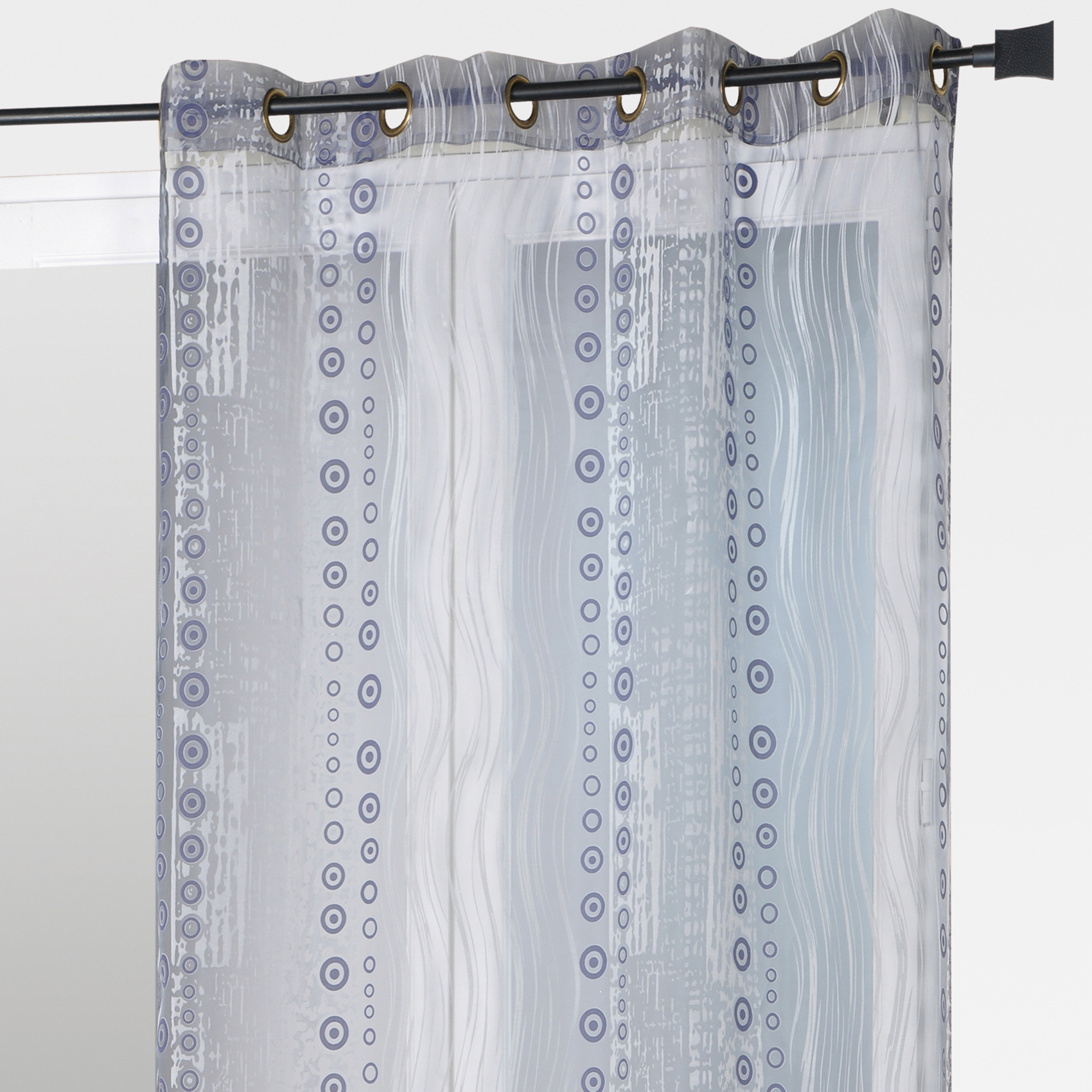 Rideau organza all over motifs fantaisies, HOME MAISON