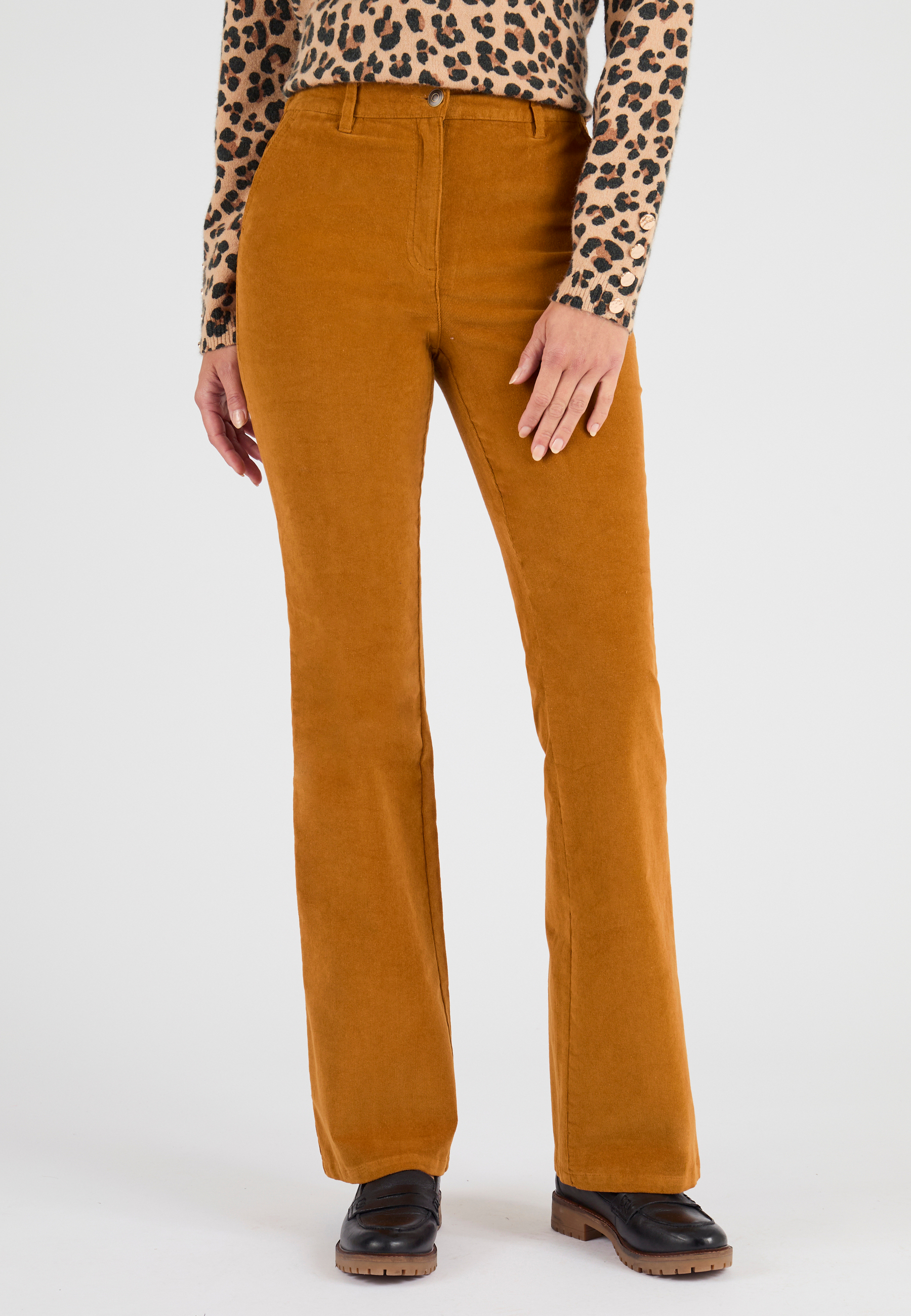 Pantalon flare velours, DAMART