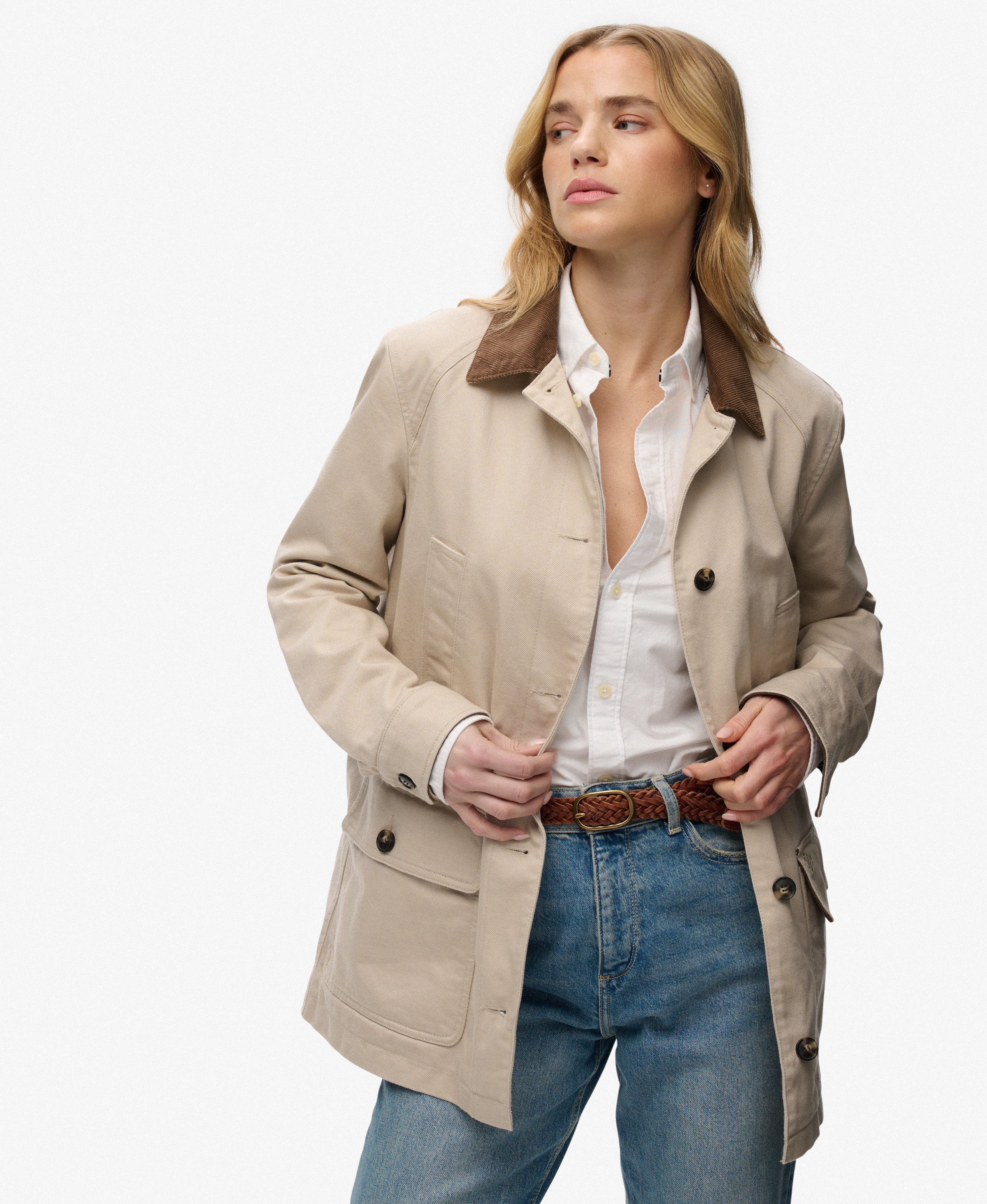 Veste Barn en Coton Estate, SUPERDRY