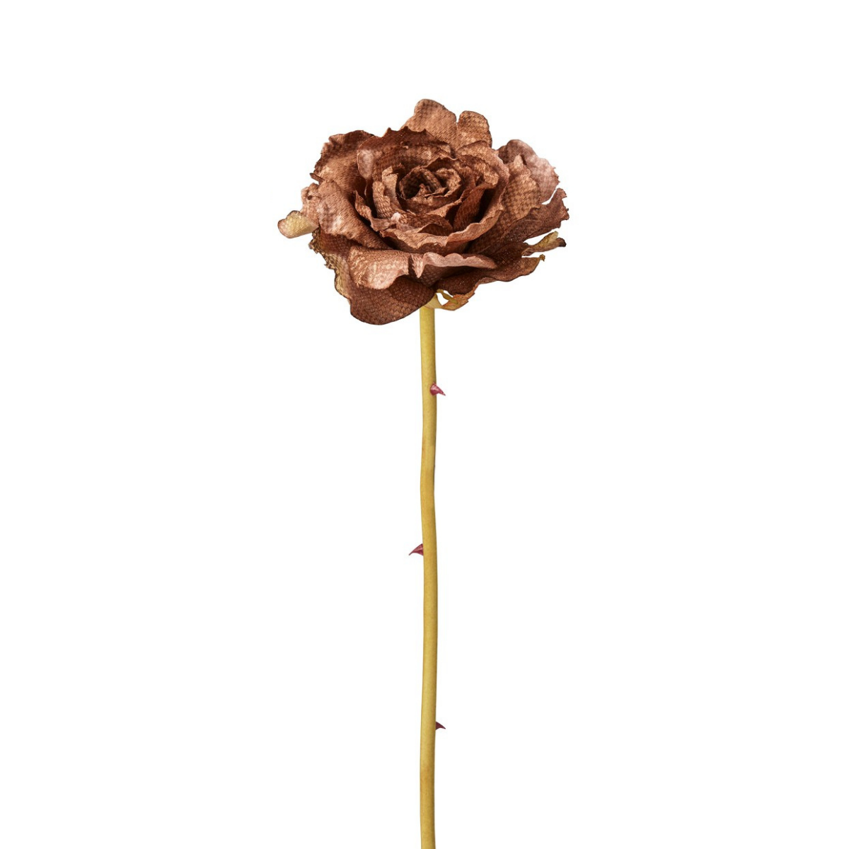 Tige de rose ouverte artificielle H55, SIA DECO