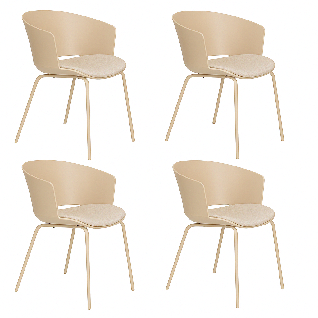 Chaise design (lot de 4), JESSICA, BOITE A DESIGN