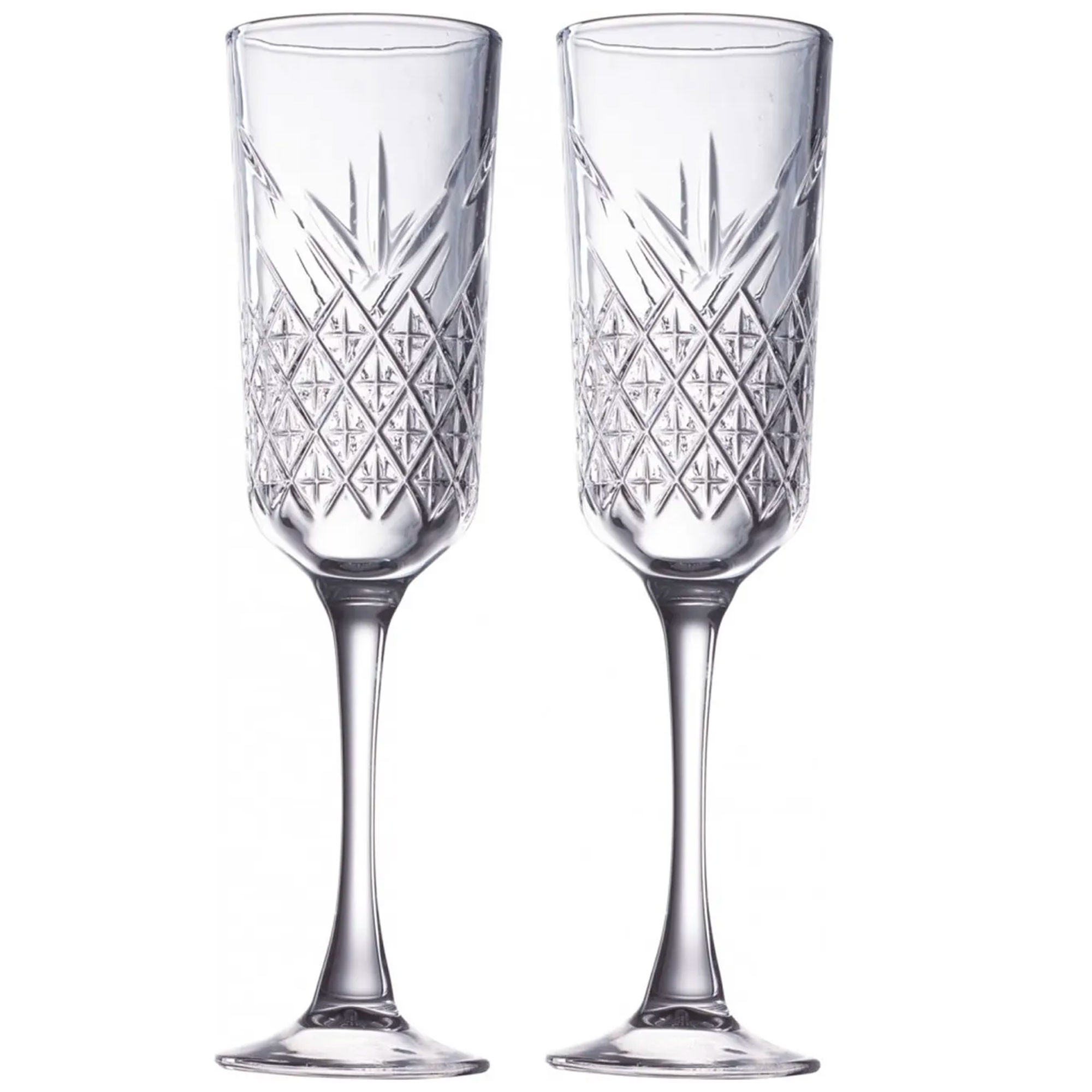 Set de 2 verres à champagne 21.5cl, WADIGA