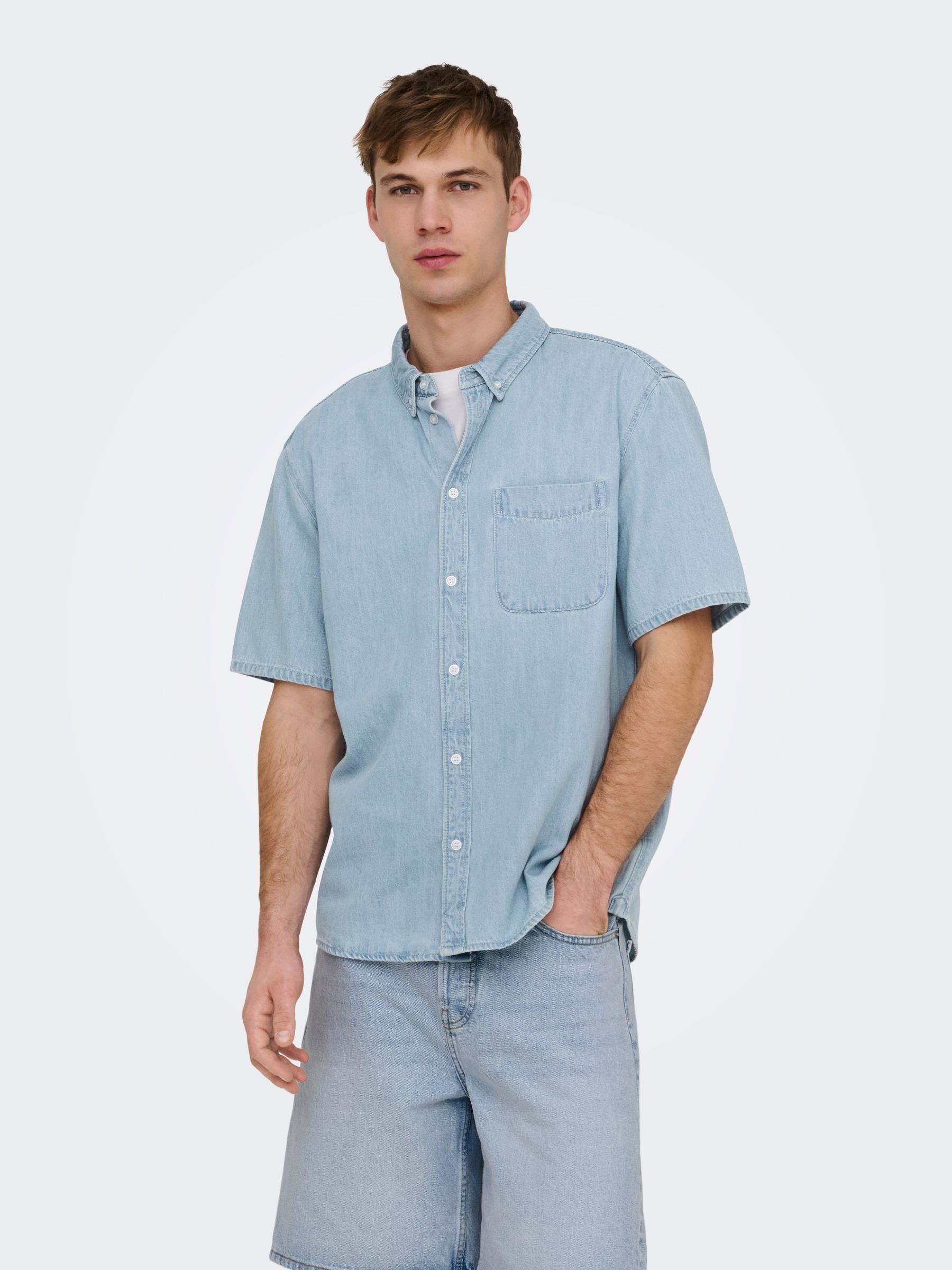 Chemise En Denim, ONLY & SONS